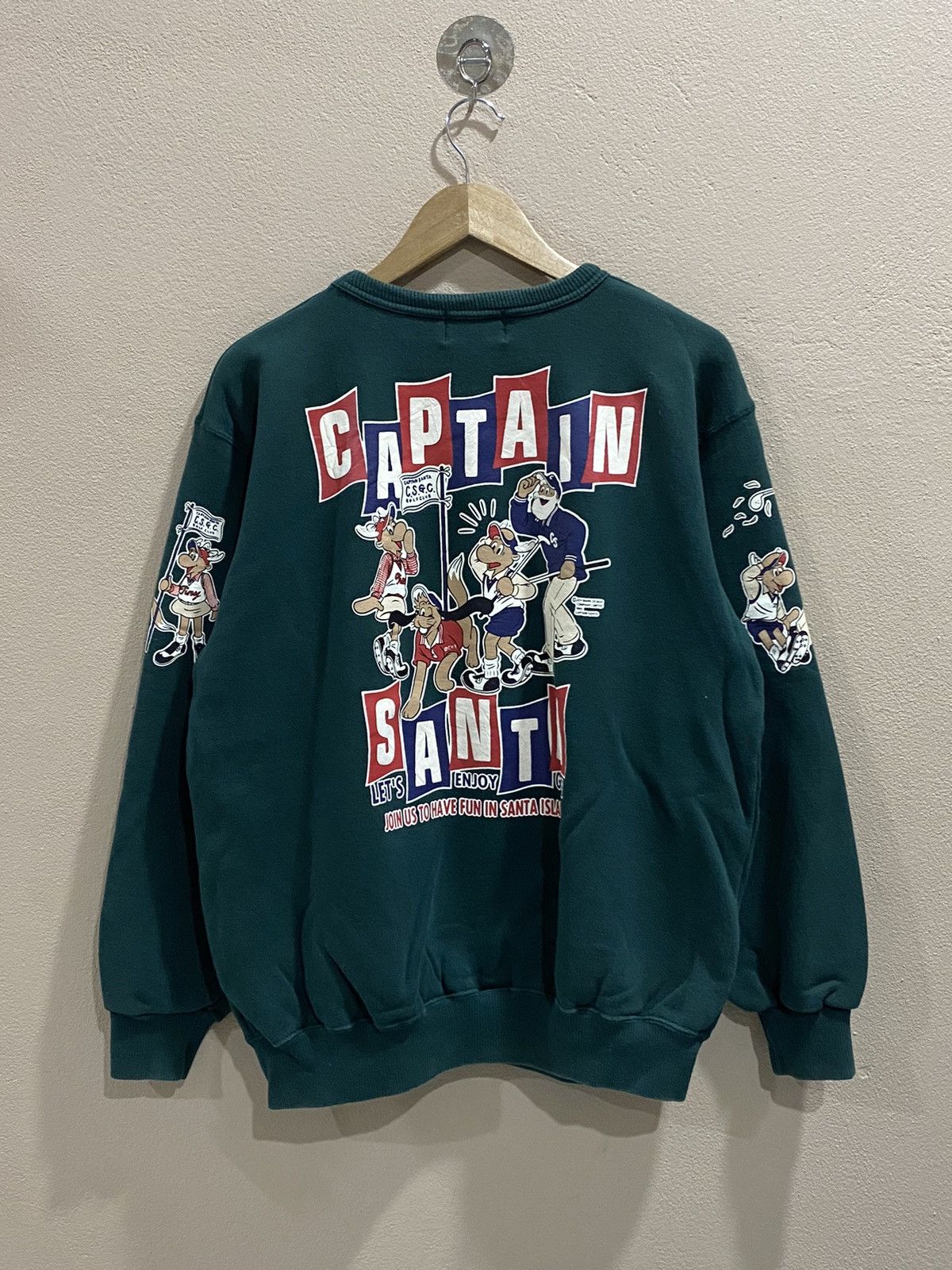 Cartoon Network × Vintage RARE VINTAGE CAPTAIN SANTA NICE DESIGN SWEATSHIRT Size US L / EU 52-54 / 3 - 2 Thumbnail