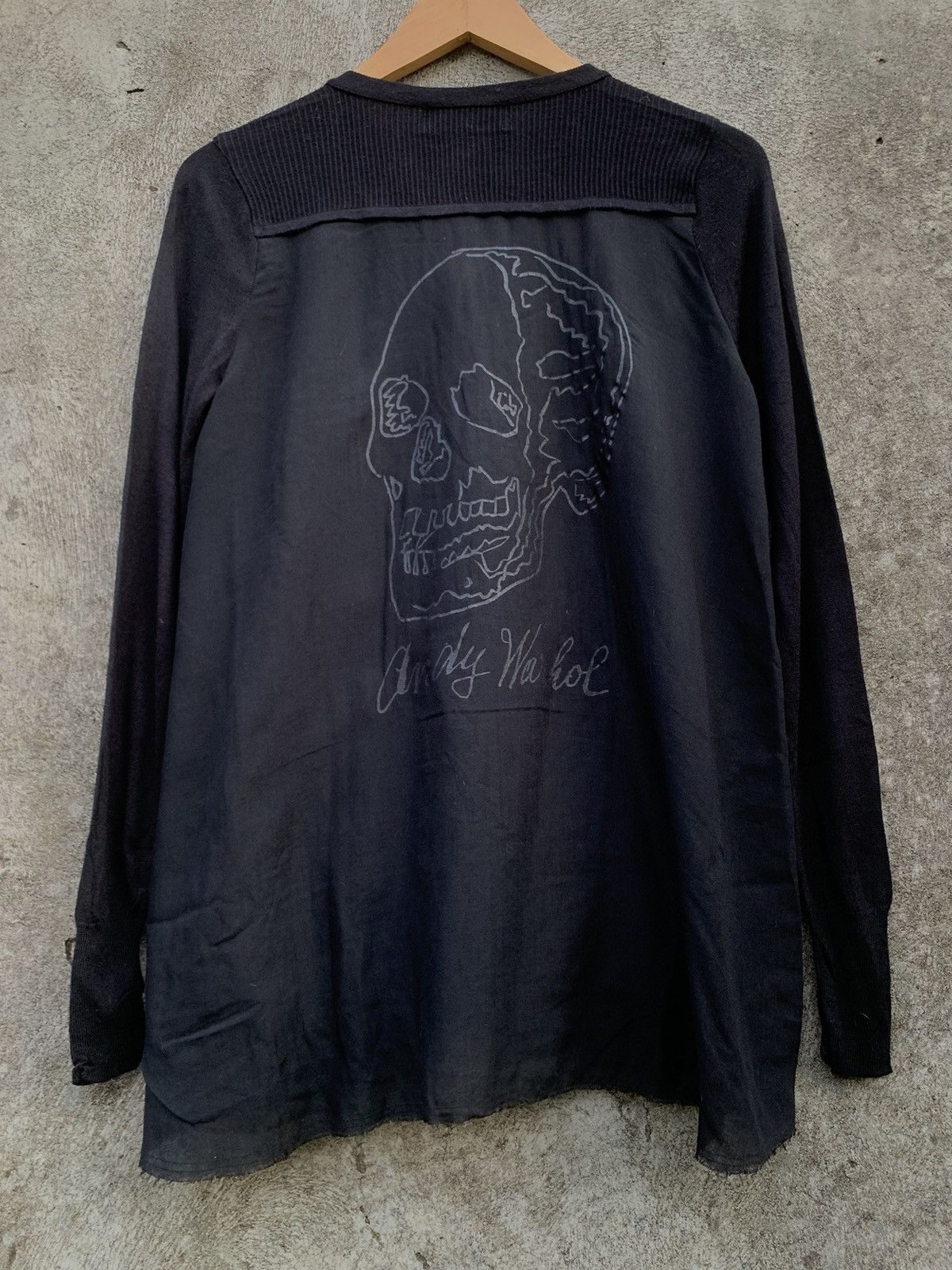Andy Warhol × Hysteric Glamour RARE HYSTERIC GLAMOUR X ANDY WARHOL SKULL CARDIGAN Size US M / EU 48-50 / 2 - 2 Thumbnail
