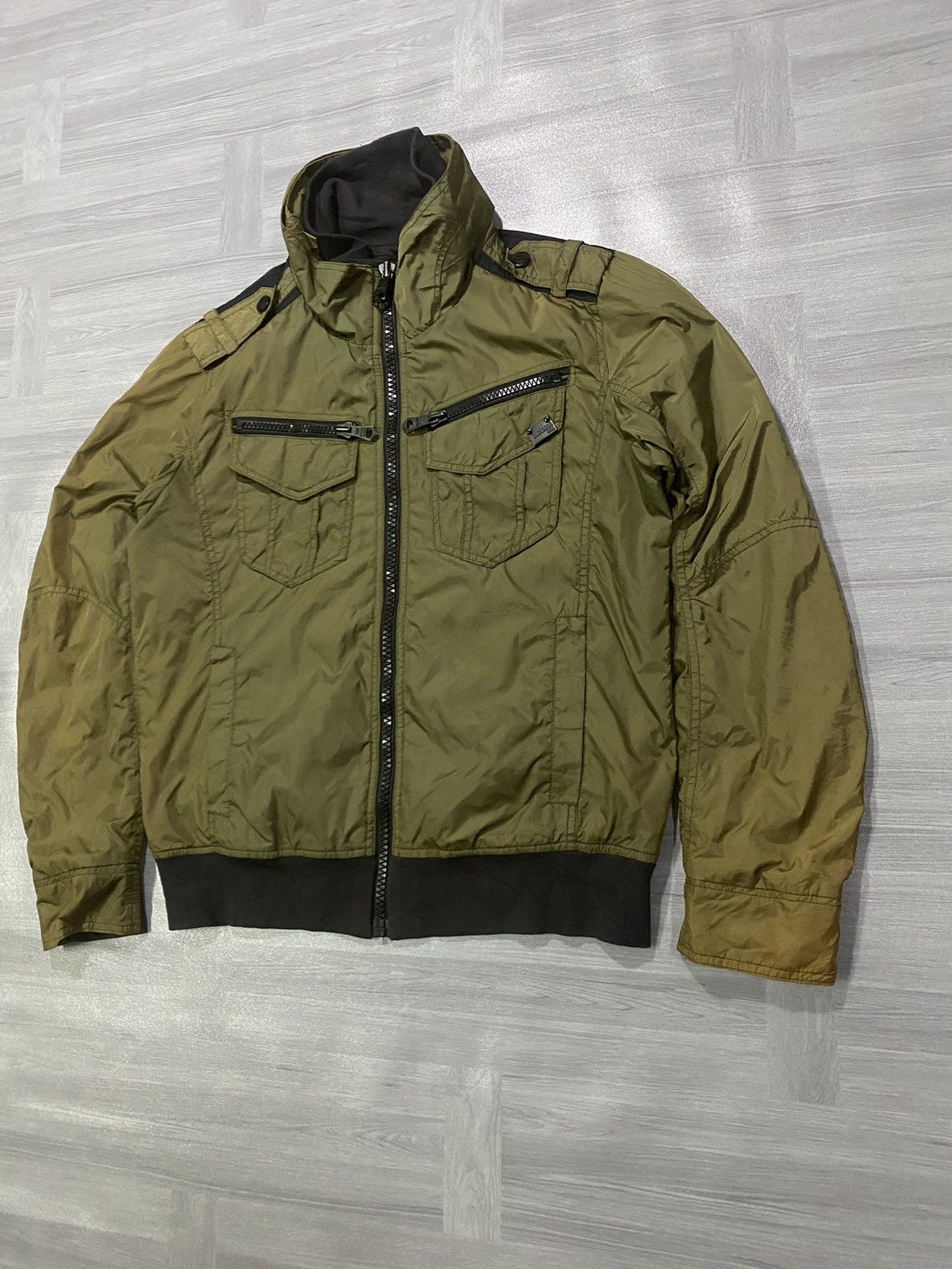 BUCKAROO Buckaroo Khaki Vintage Utility Men’s Nylon Jacket Size US XL / EU 56 / 4 - 2 Thumbnail