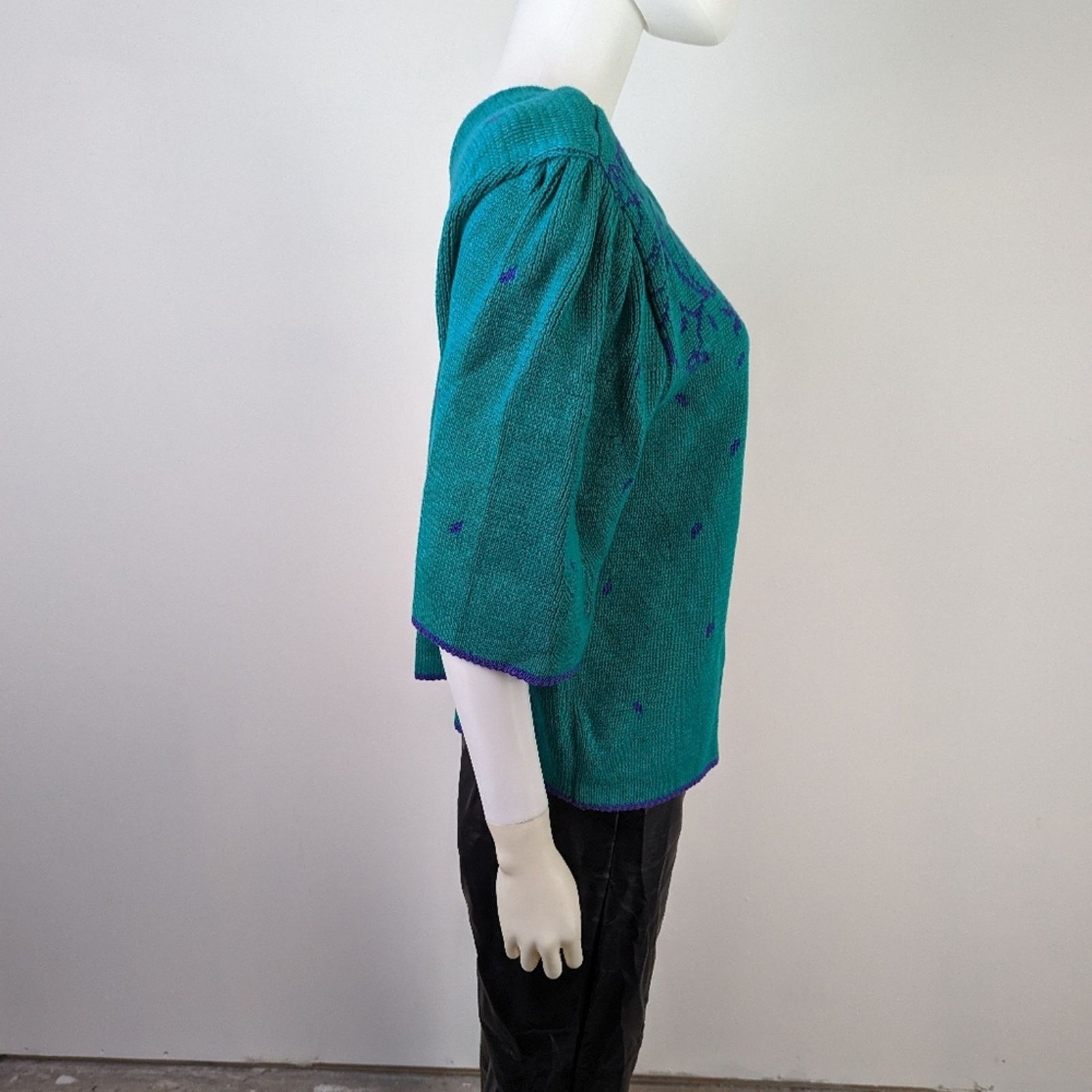 Vintage Vintage 80's Sweetbriar Knit Embroidered Sweater L Size L / US 10 / IT 46 - 6 Thumbnail