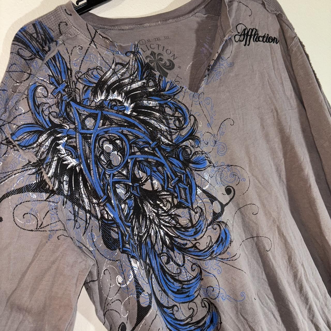 Affliction Y2K 2000s Grunge AFFLICTION Long Sleeve Size ADULT LARGE Size US L / EU 52-54 / 3 - 1 Thumbnail