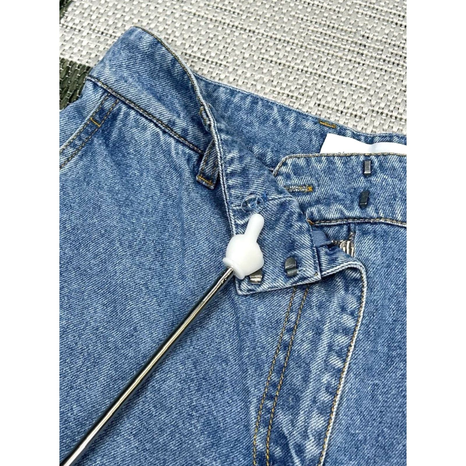 Christian Wijnants Christian Wijnants Jeans Womens 36 Blue Denim Cotton Straight 28x33 Vintage No Size 25" / US 0 / IT 36 - 7 Thumbnail