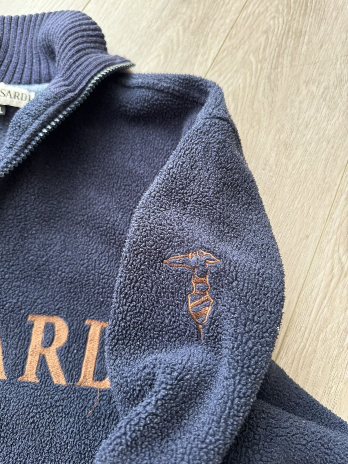 Trussardi × Vintage Vintage Made in Italy Trussardi Fleece Jacket Size US XL / EU 56 / 4 - 6 Thumbnail