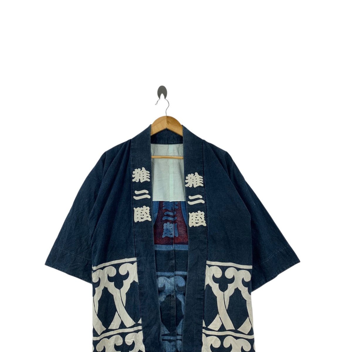 Vintage Vintage 70s KIMONO JAPAN HAPPI Traditional Robe Indigo Coat Size S / US 4 / IT 40 - 2 Thumbnail