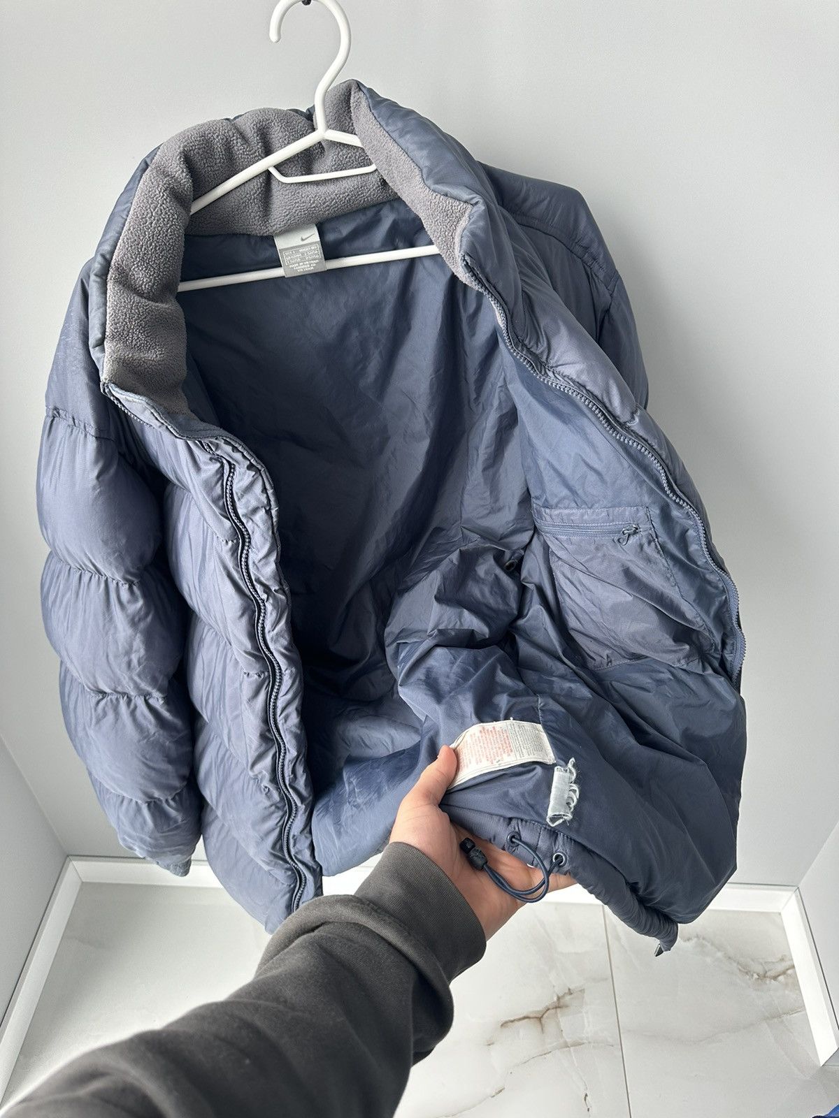 Nike 2000s💙 Nike Vintage Puffer Down Jacket Y2K Size US L / EU 52-54 / 3 - 14 Thumbnail