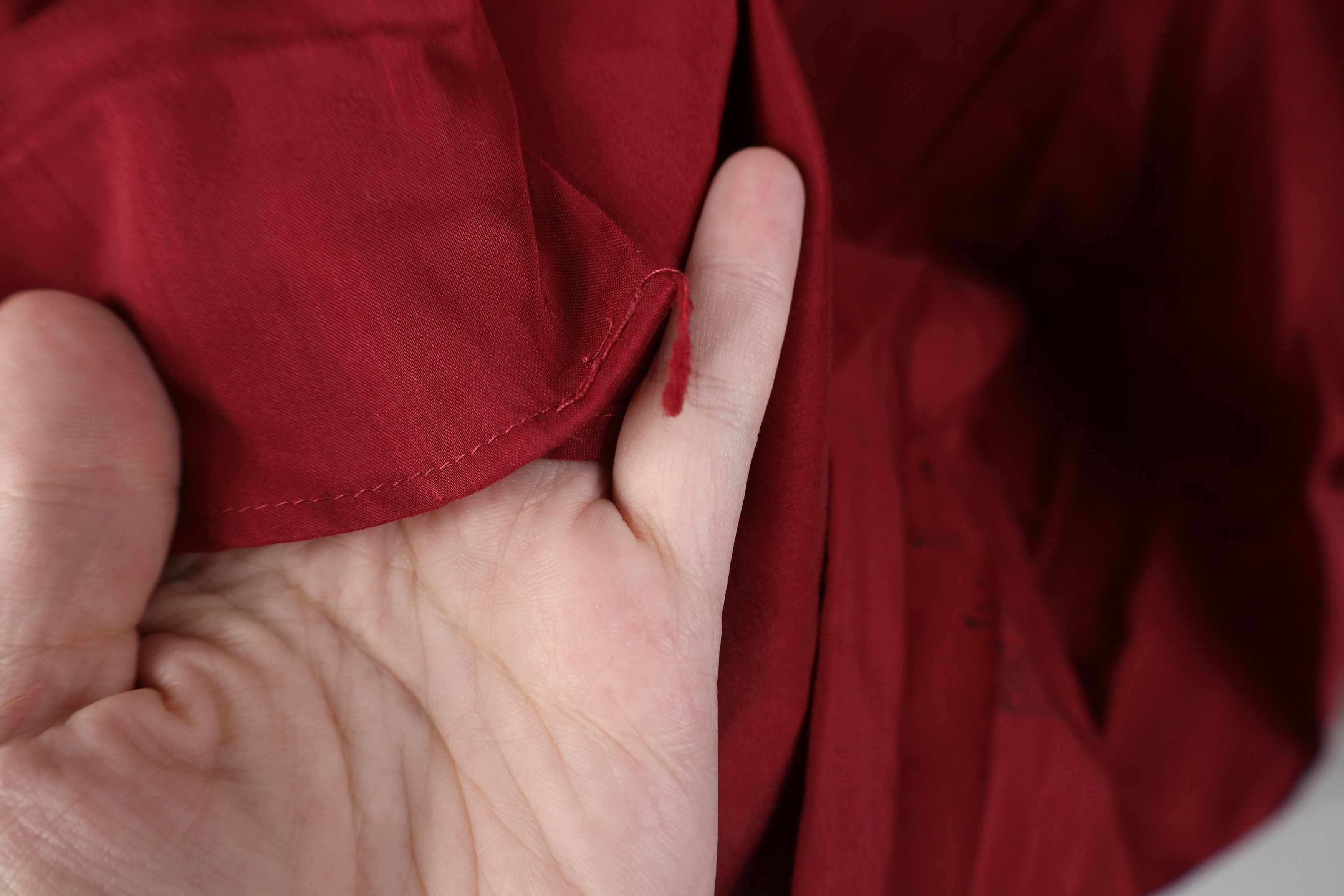 Vintage Vintage 60s 70s Streetwear Collar Button Shirt Red USA Size US M / EU 48-50 / 2 - 9 Thumbnail