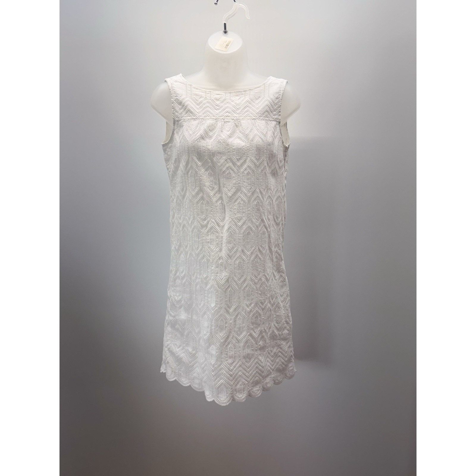 Ann Taylor Ann Taylor White Sleeveless Eyelet Cotton Dress Women’s Sz 4 Size S / US 4 / IT 40 - 1 Thumbnail