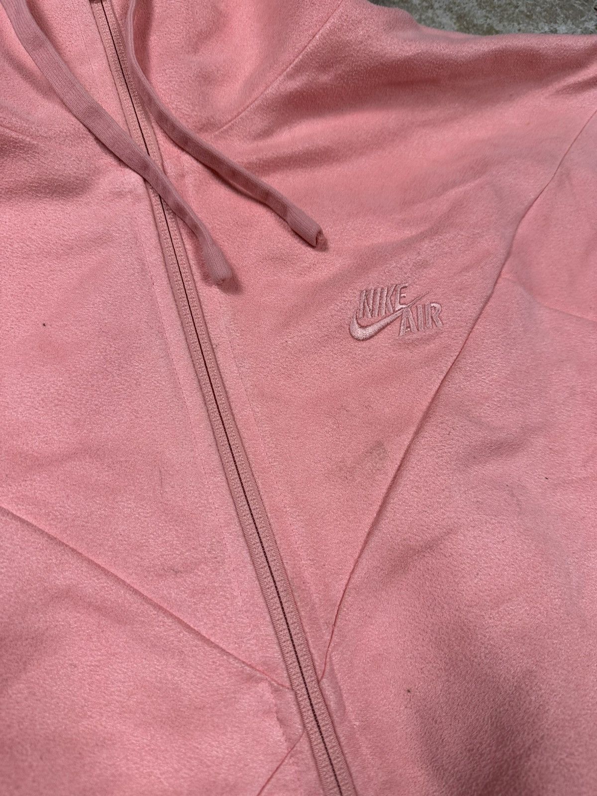 Nike × Vintage Vintage Y2K Nike Air Baby Pink Zip Hoodie Swoosh Size US S / EU 44-46 / 1 - 9 Thumbnail