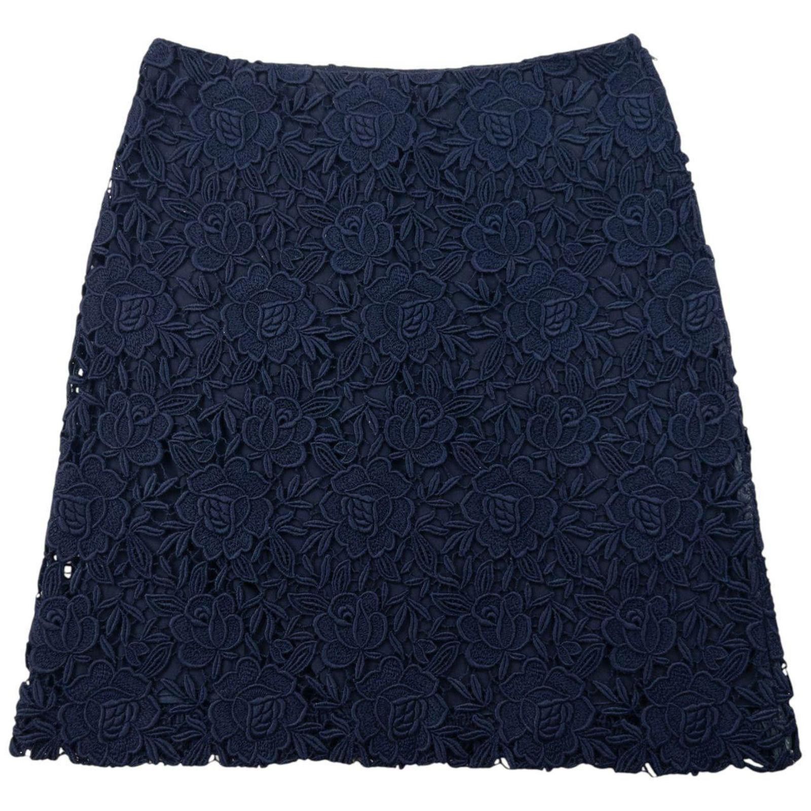Prada Vintage 2000s Prada Floral Lace Mini Skirt Womens Size W28 Size 28" / US 6 / IT 42 - 1 Thumbnail