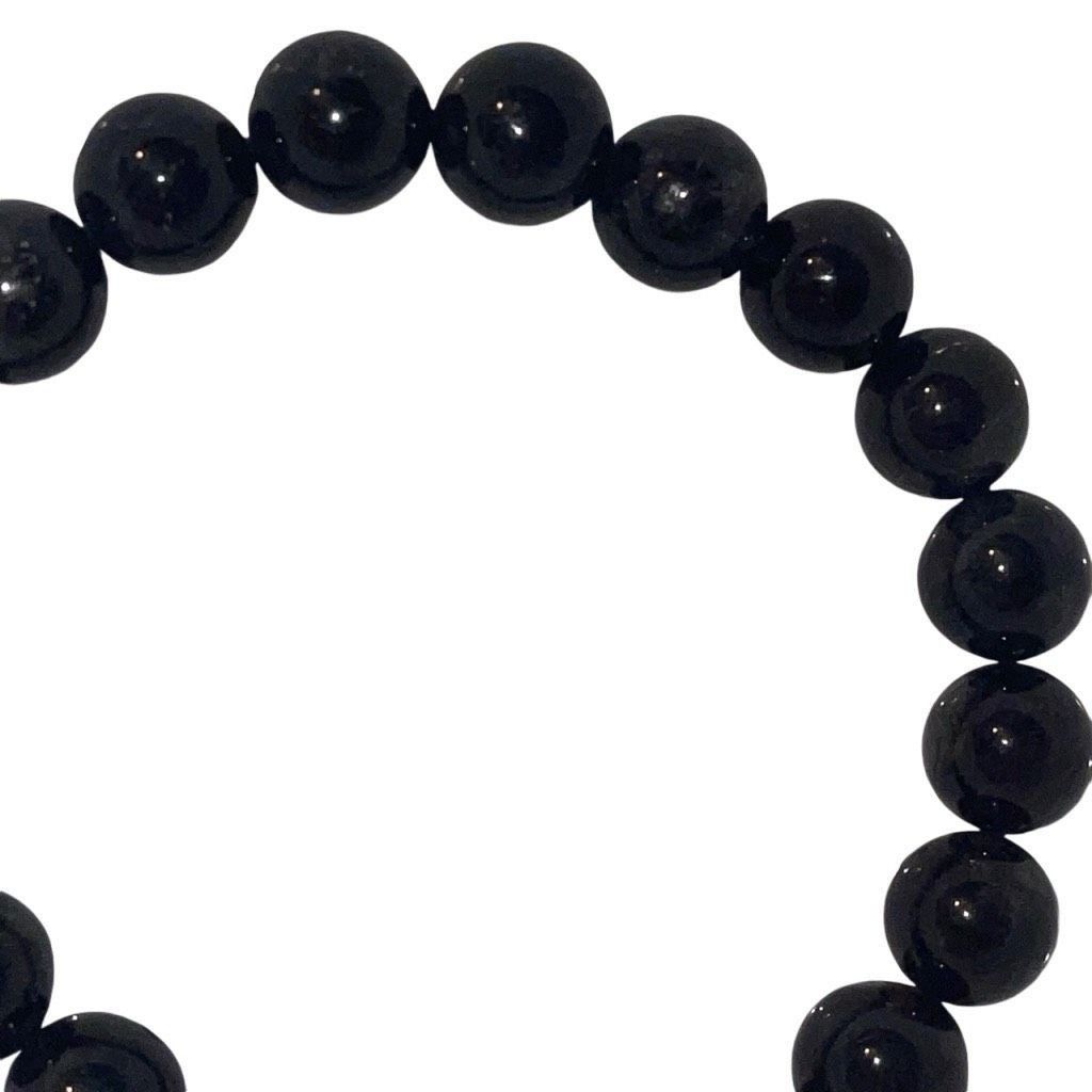 Other Black tourmaline in quartz 8mm stretch bracelet Crystal 7 inches ONE NEW Size ONE SIZE - 5 Thumbnail