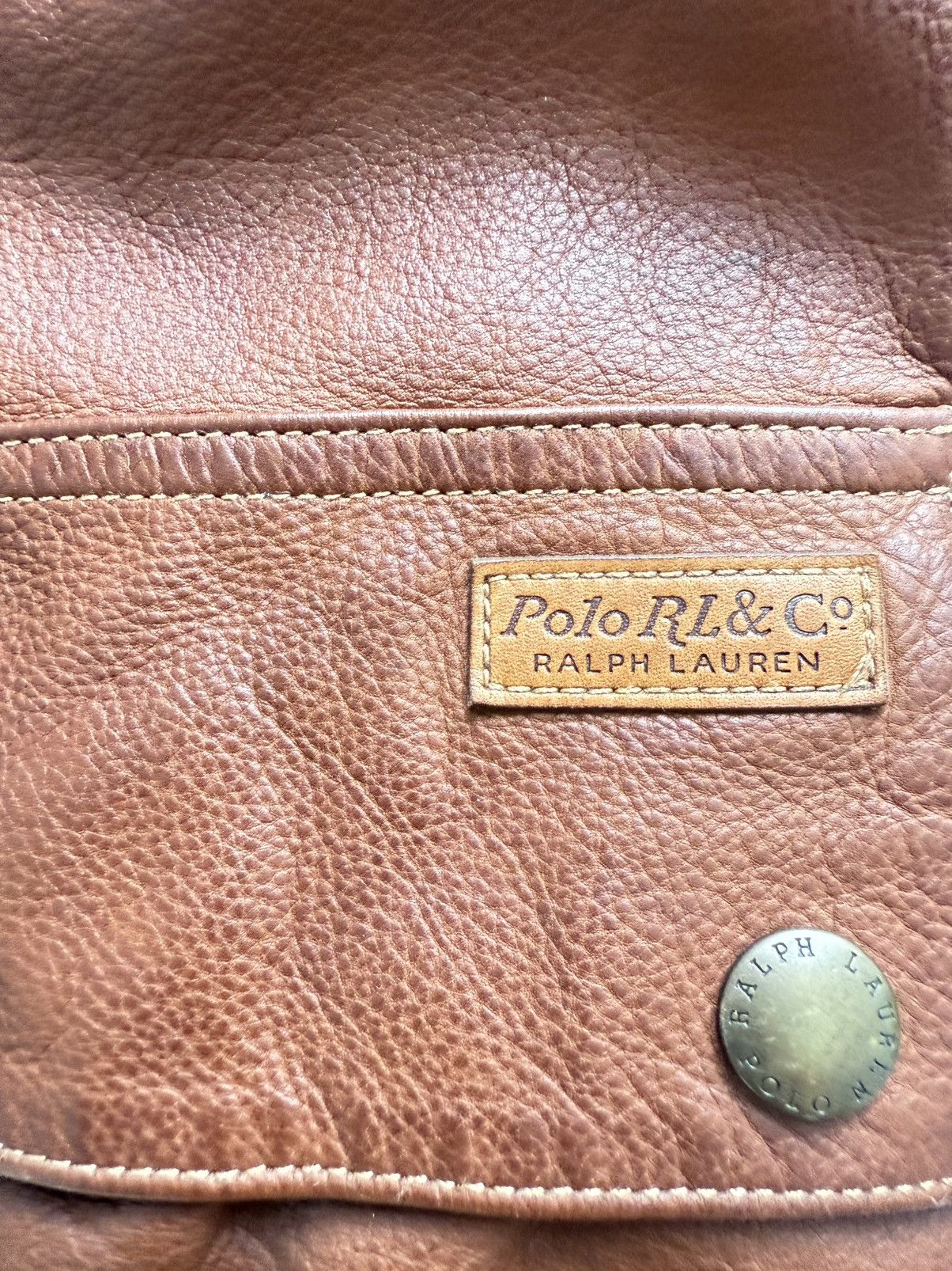 Polo Ralph Lauren Ralph Lauren Western Styling Leather Jacket - Brown, Size [M Size US M / EU 48-50 / 2 - 3 Thumbnail