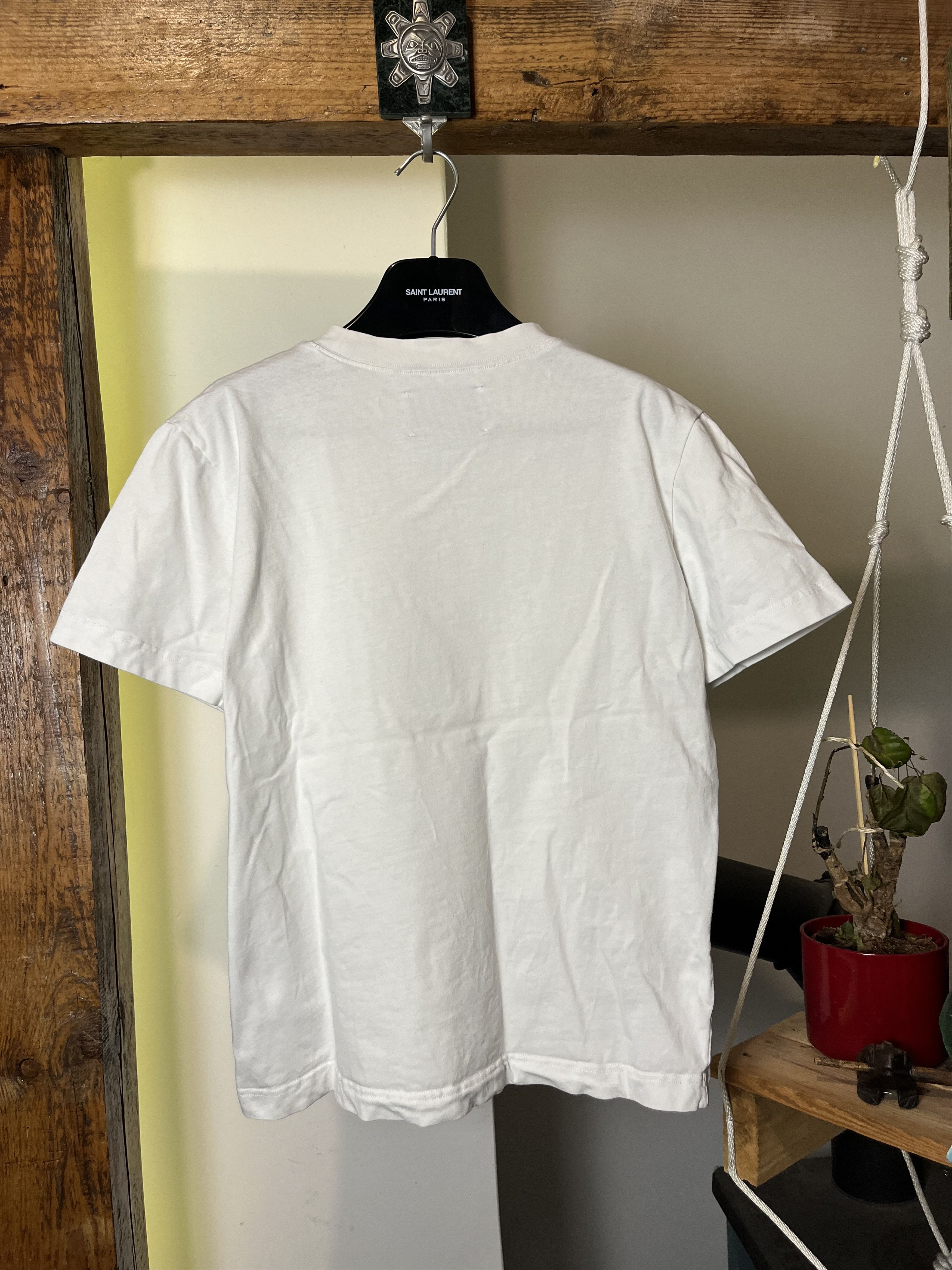 Designer × Helmut Lang Heliot Emil Secret Pocket White Tee Size US M / EU 48-50 / 2 - 2 Thumbnail