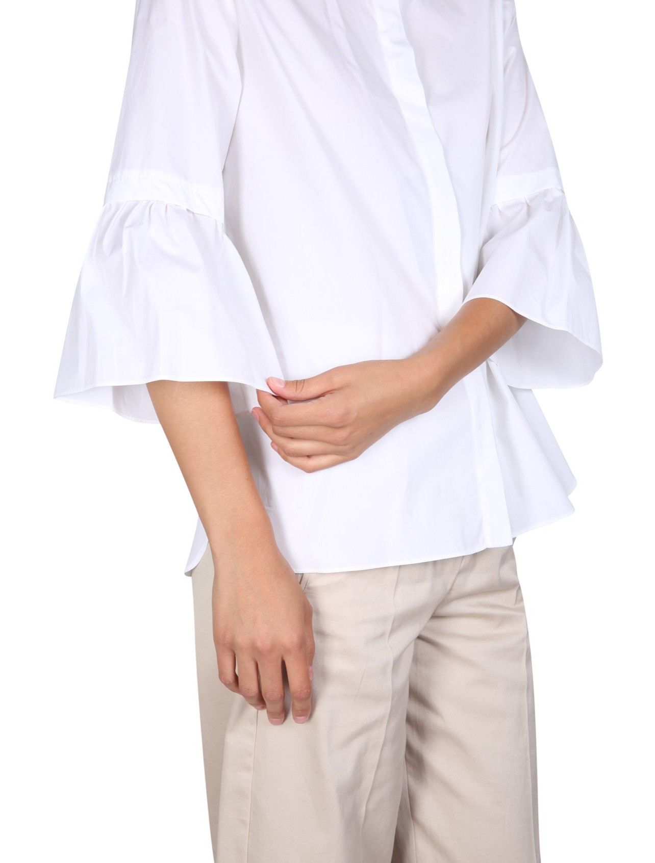 Max Mara S MAX MARA COTTON CURVONE SHIRT Size L / US 10 / IT 46 - 6 Thumbnail