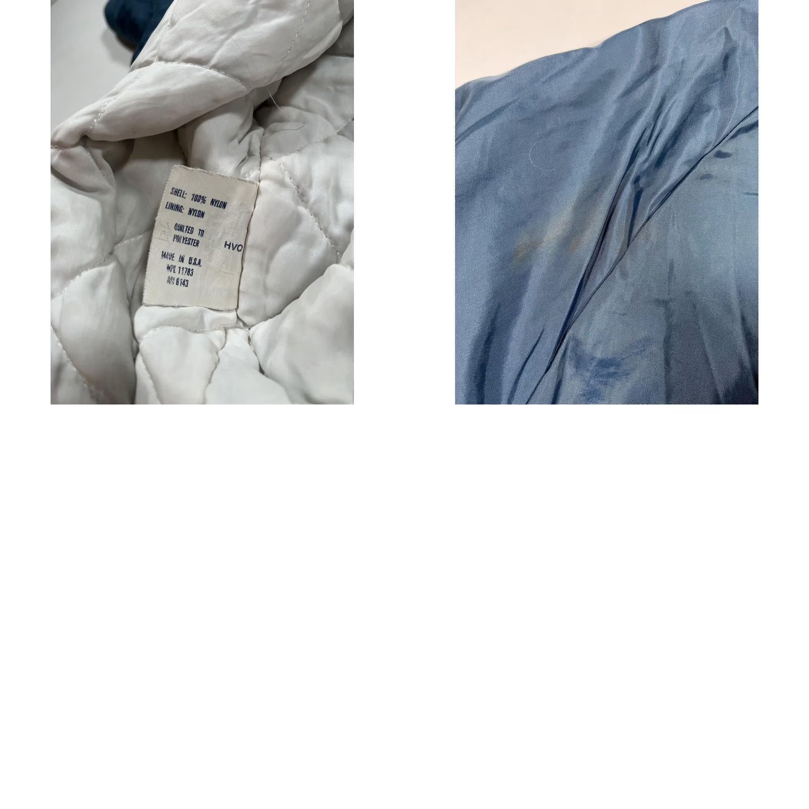Holloway VINTAGE Holloway Jacket Mens L Blue Satin Varsity Eight Ball Champs 80s USA Nylon Quilted Lined Snap Front Sports Size US L / EU 52-54 / 3 - 9 Thumbnail