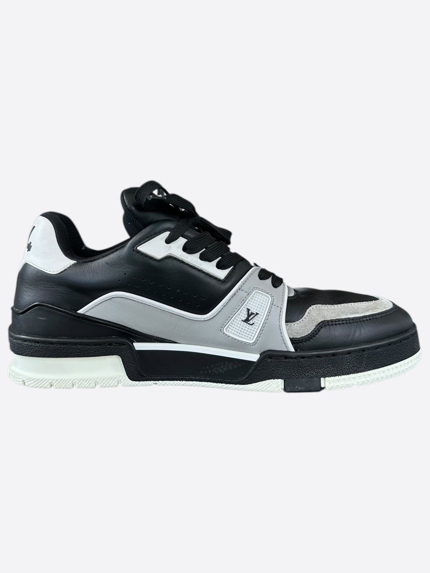 Louis Vuitton Louis Vuitton Black & Grey Trainers Size US 8 / EU 41 - 5 Thumbnail
