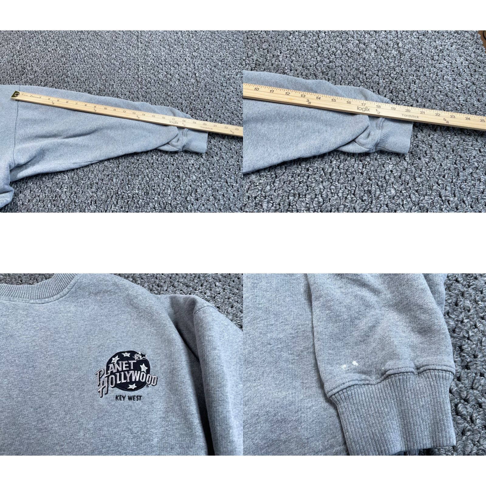 Planet Hollywood VTG Planet Hollywood Sweatshirt Adult XL Gray Crewneck Key West 1991 90s Embroidered Graphic Print Pullover Mens Regular Size US XL / EU 56 / 4 - 8 Thumbnail