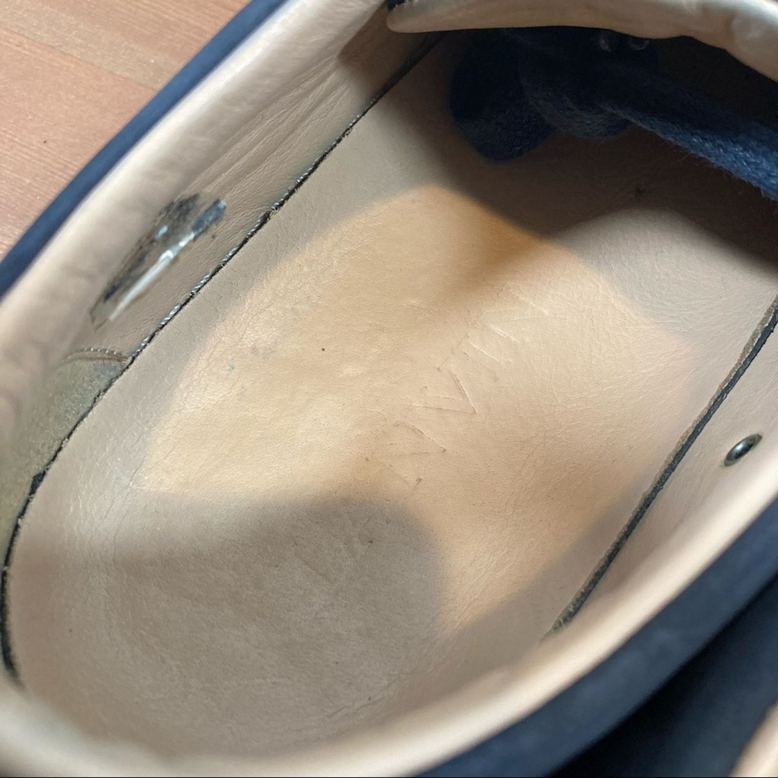 Lanvin Men's Dark Blue Calfskin Low Top Sneakers Size 8