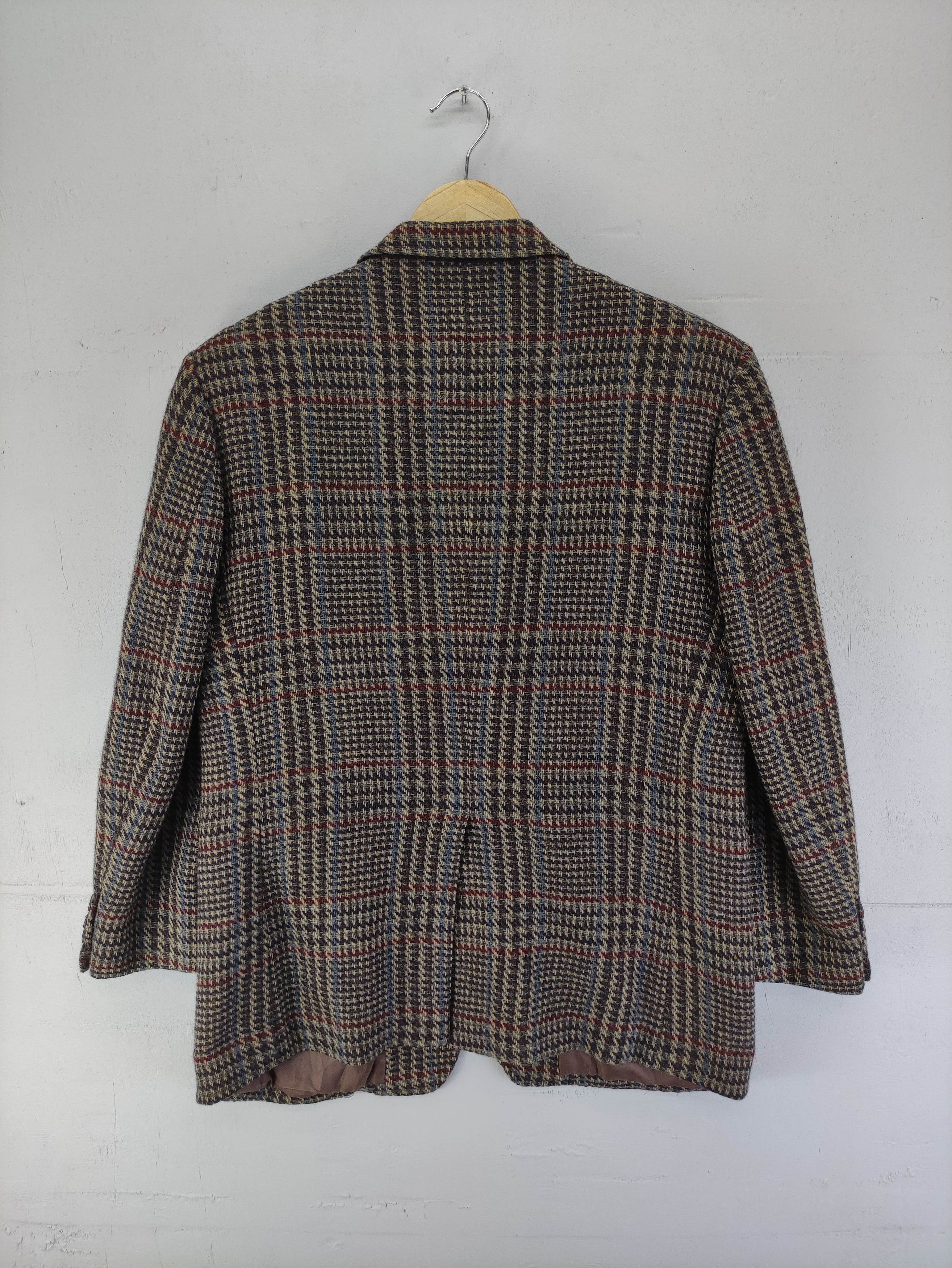 Japanese Brand Vintage G.R.Dobson Houndstooth Wool Blazer Coat Jacket Size US M / EU 48-50 / 2 - 6 Thumbnail