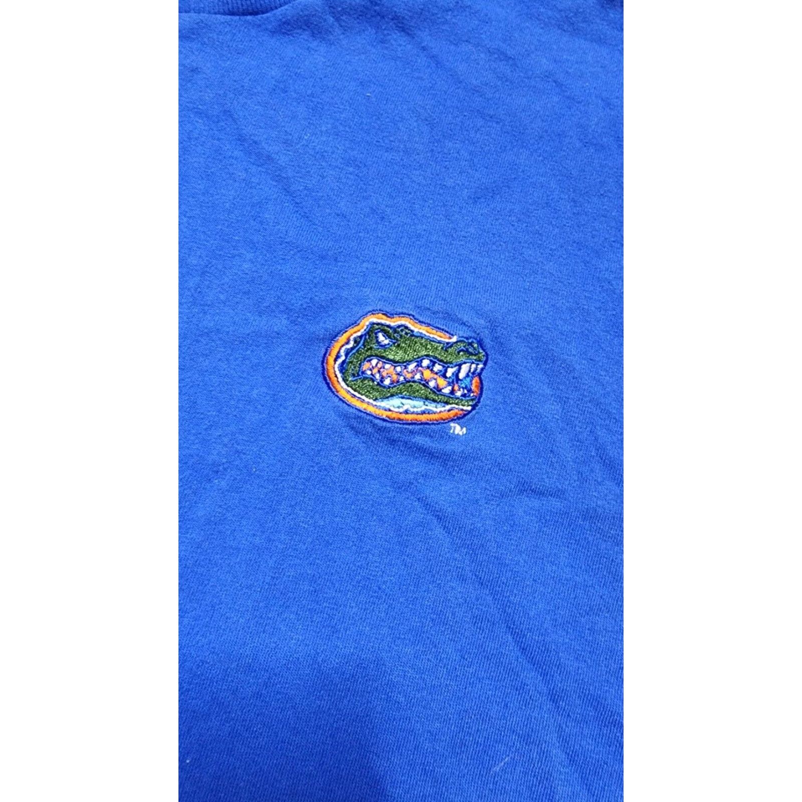 Vintage VINTAGE Signal Sport Florida Gators Embroidered T Shirt Mens L Blue Cotton Crew Neck Short Sleeve Regular Fit Small Logo 1990s Mens Size US L / EU 52-54 / 3 - 5 Thumbnail