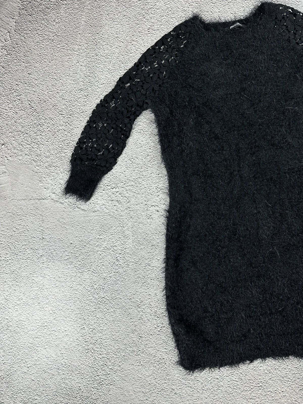 Just Cavalli Just Cavalli Black Fuzzy Knit Mini Dress Size S Size S / US 4 / IT 40 - 3 Thumbnail