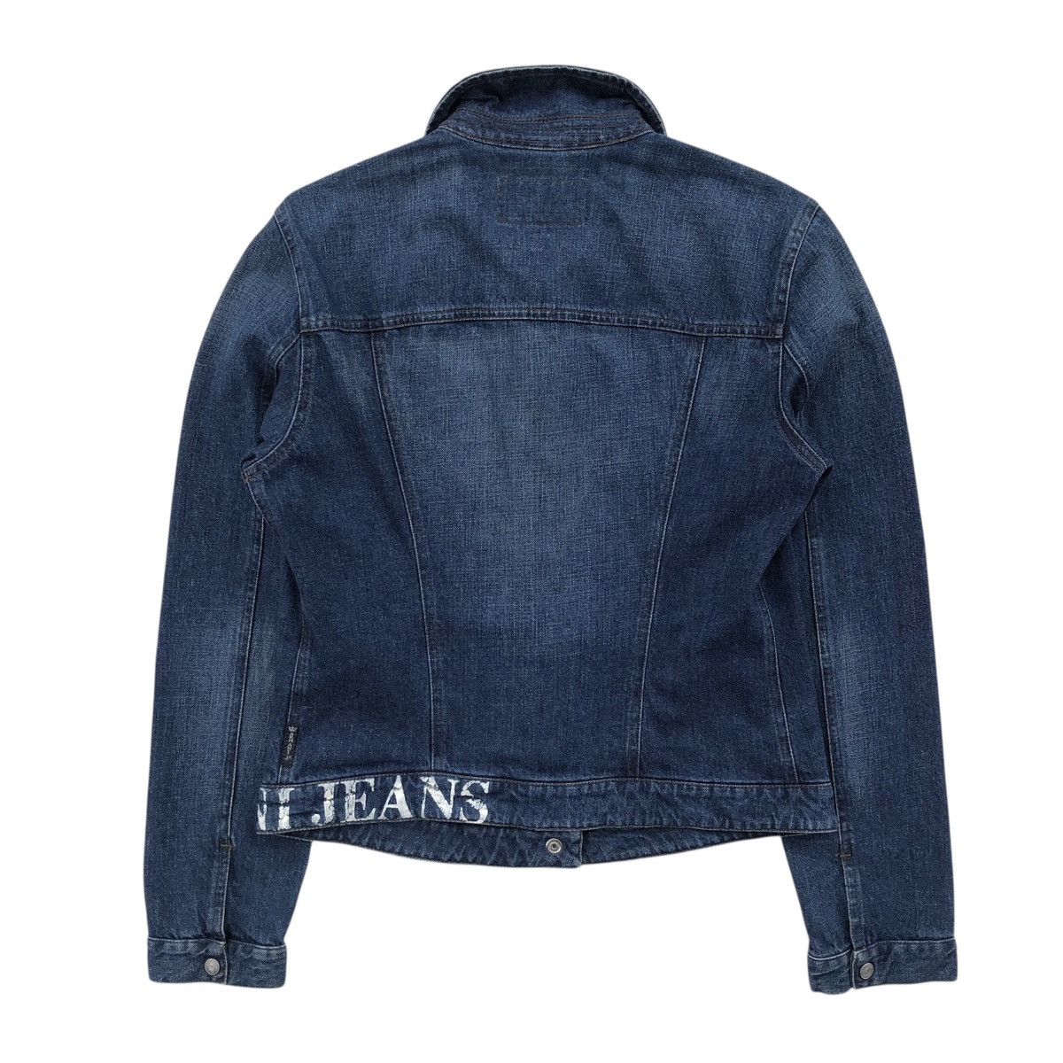 Armani Armani Jeans INDIGO Denim Snap Button JACKET Size M / US 6-8 / IT 42-44 - 4 Thumbnail