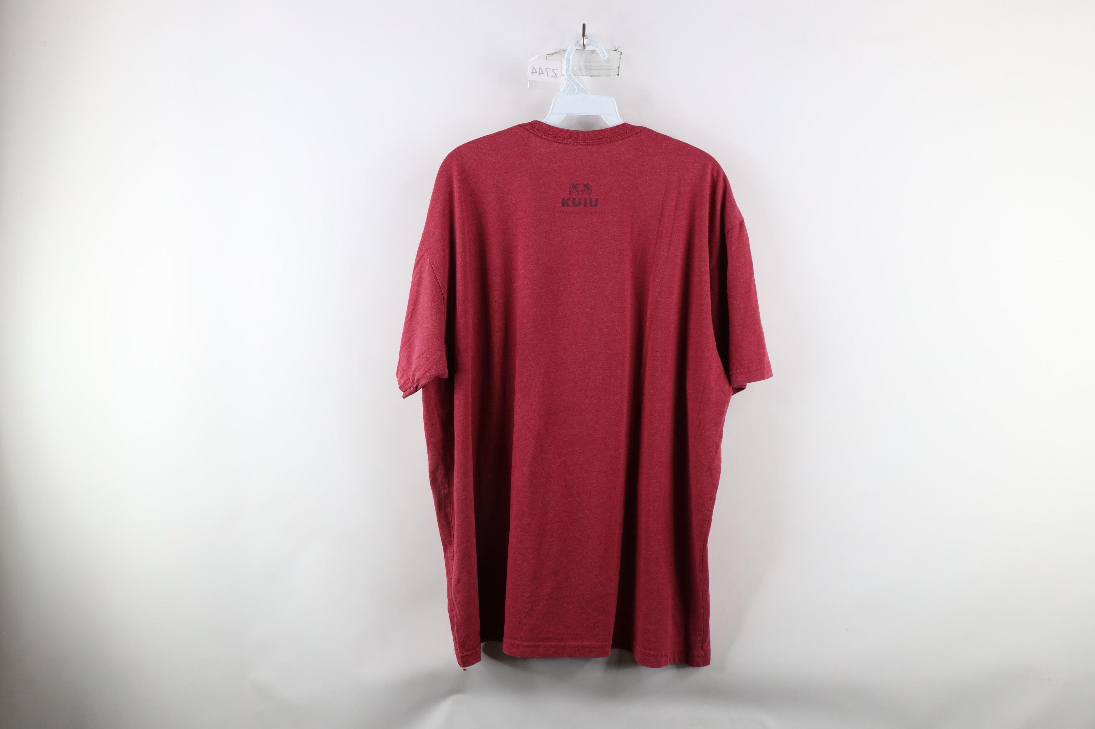Vintage Kuiu Spell Out Ultralight Hunting Short Sleeve T-Shirt Red Size US XXL / EU 58 / 5 - 9 Thumbnail