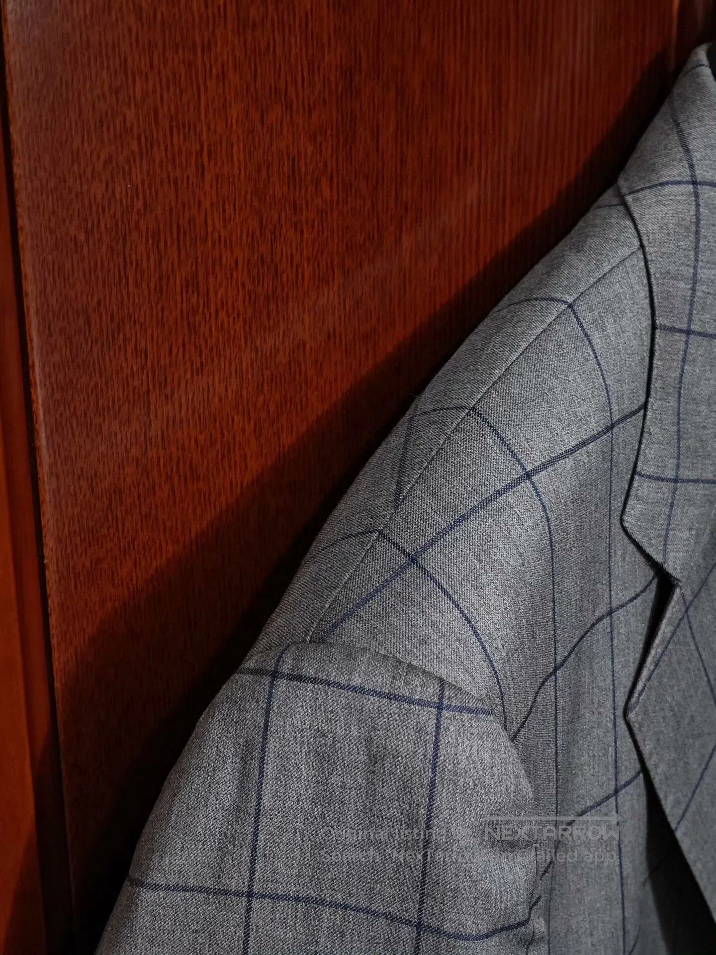 Japanese Brand Custom Italian Wool Suit with Blue Check. Size US M / EU 48-50 / 2 - 3 Thumbnail