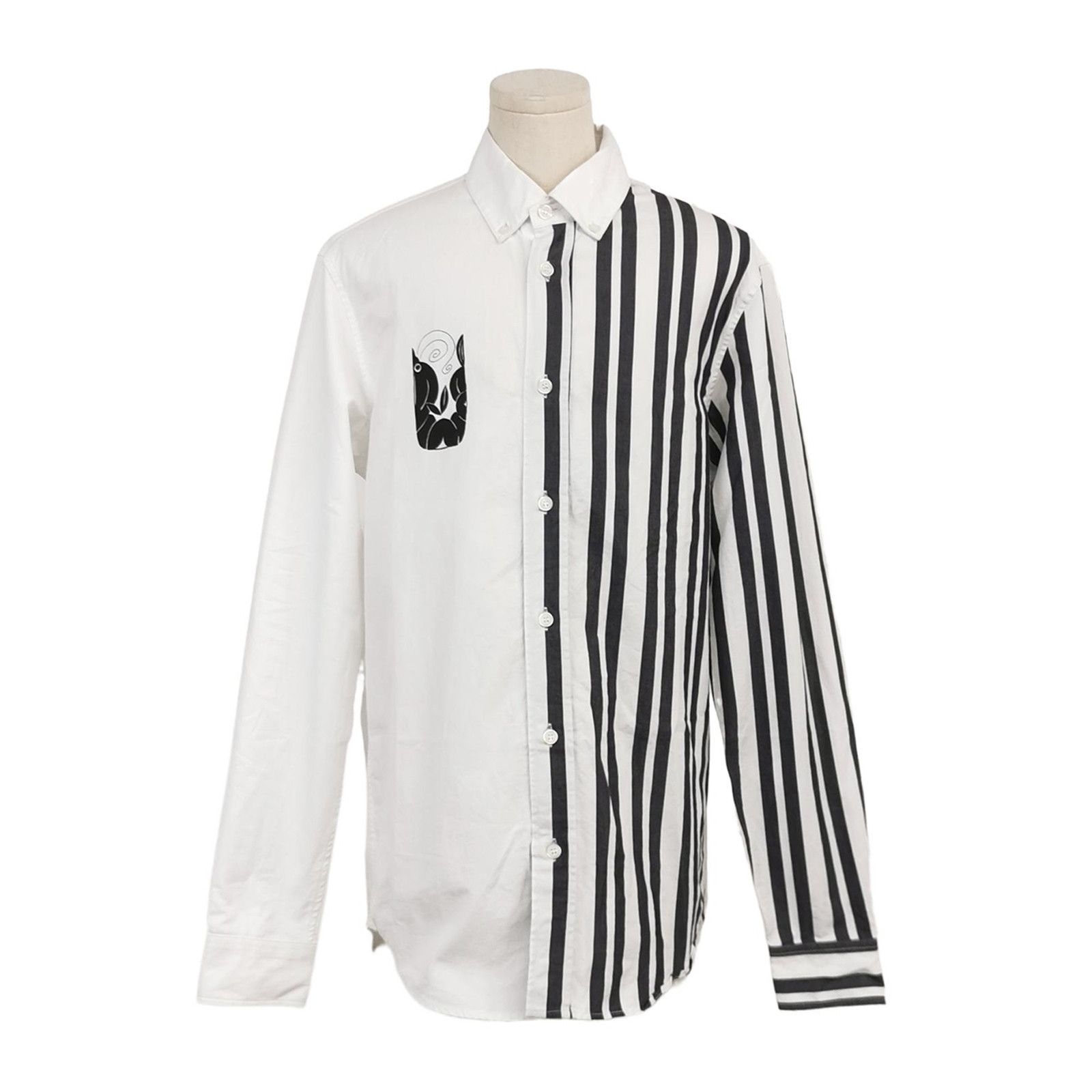 Kenzo Kenzo XS Cotton Colorblock Collar Shirt Size US XS / EU 42 / 0 - 1 Thumbnail