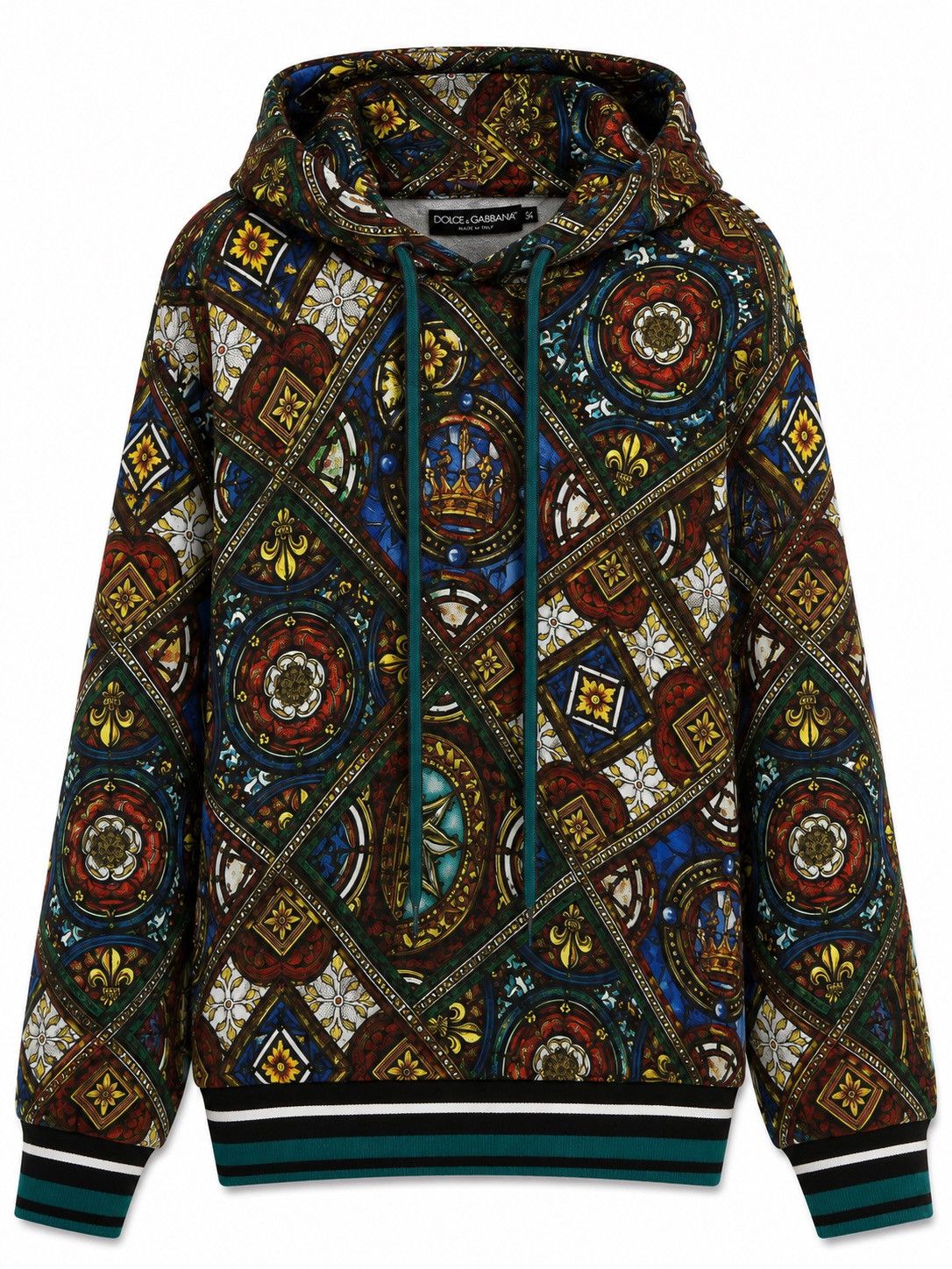 Dolce & Gabbana Dolce & Gabbana Stained Glass Hoodie – Rare Statement Piece Size US XL / EU 56 / 4 - 1 Preview