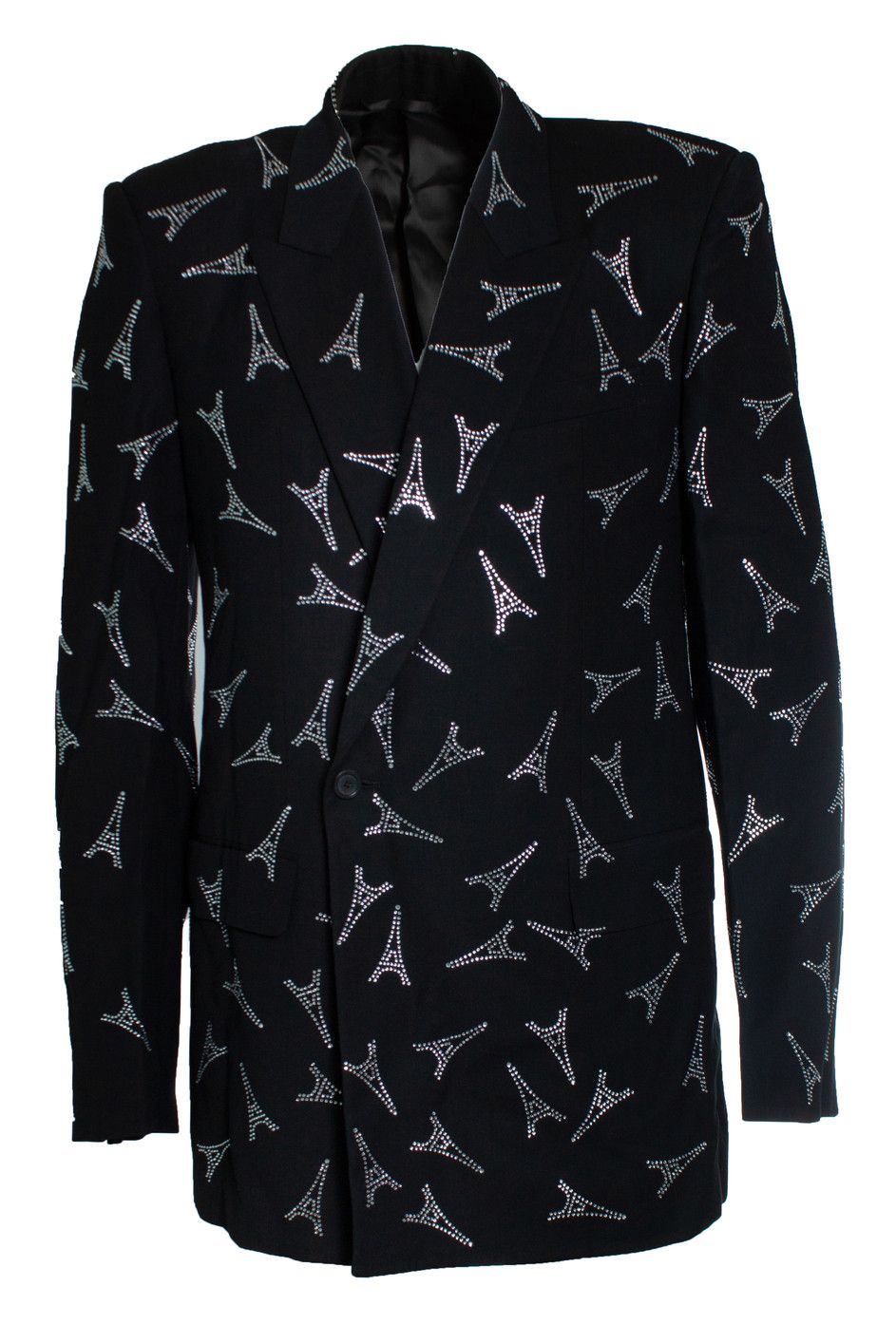 Balenciaga Balenciaga, crystal Eiffel Tower blazer Size 48R - 1 Thumbnail