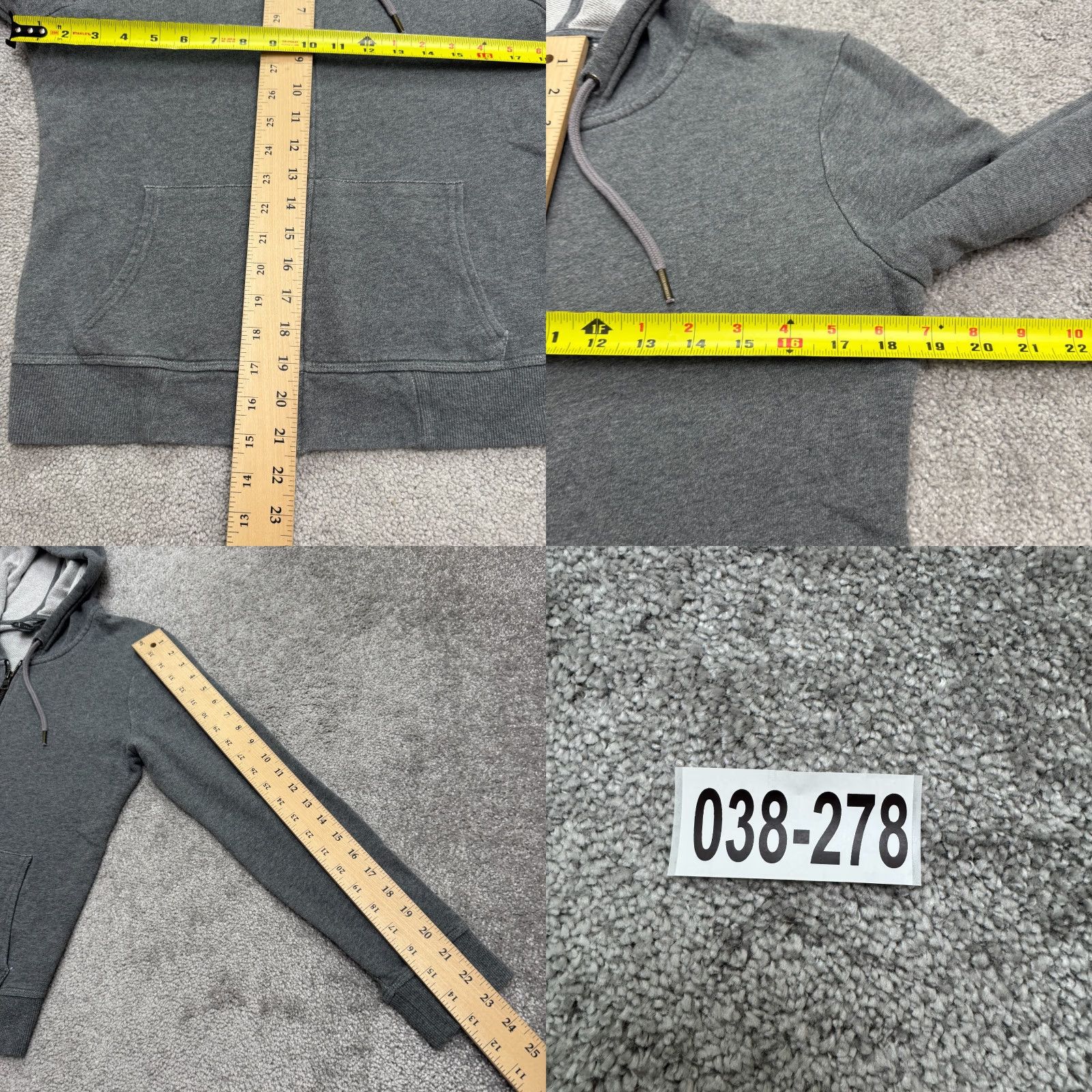 Armani Exchange Armani Exchange Graphic Hoodie Full Zip Sweatshirt Womens Small Gray Size S / US 4 / IT 40 - 8 Thumbnail