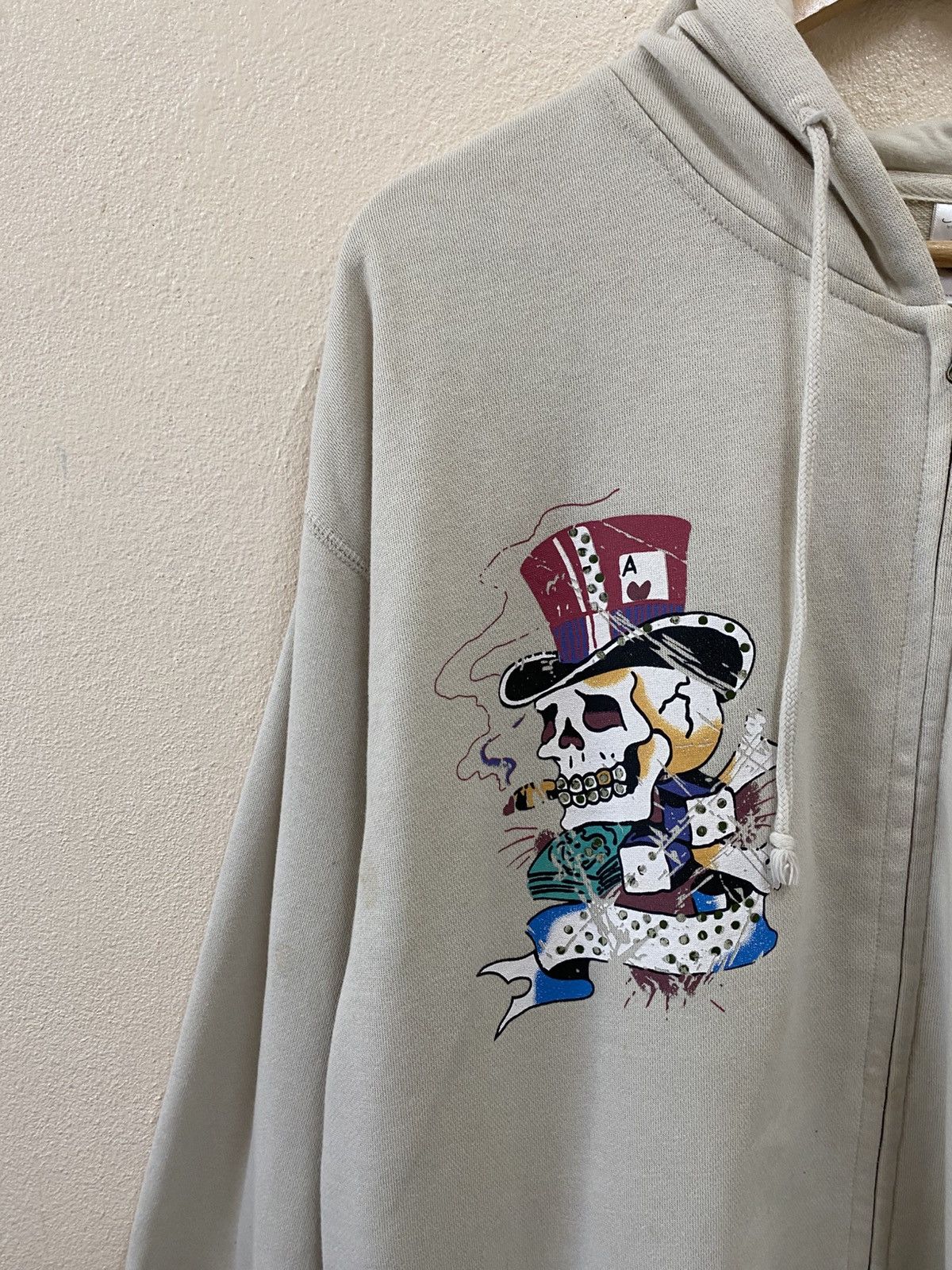Ed Hardy Rare Vtg Ed Hardy Hoodie Zip Up Size US XXL / EU 58 / 5 - 12 Thumbnail