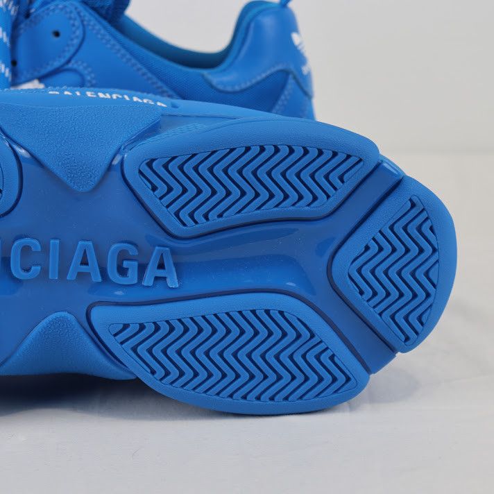 o1rshd1 Triple S Mesh Sneakers in Blue/White Low Top Sneakers