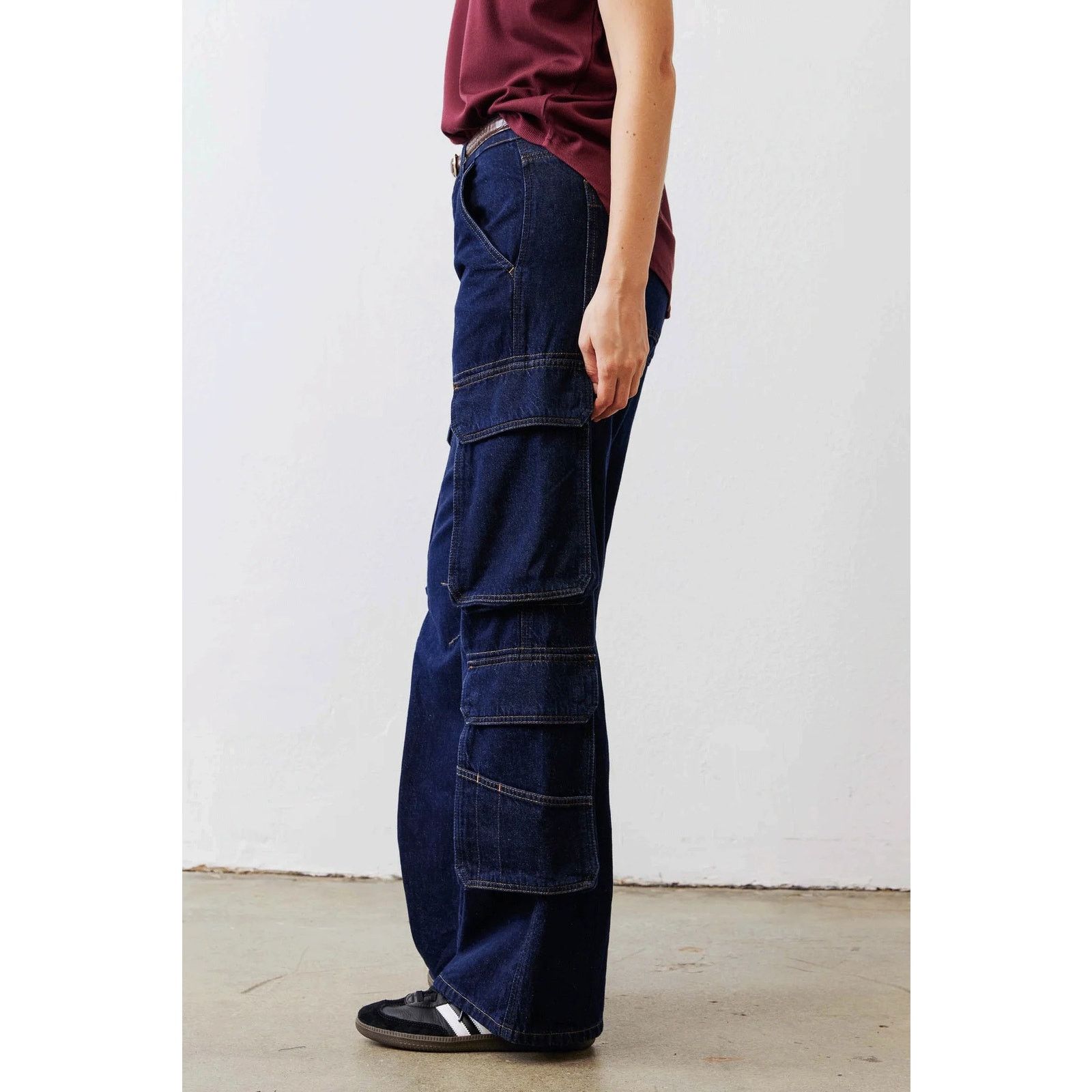 Other Ruti Off Duty Dark Denim Cargo Jeans - Size 4 - NWT Size 27" / US 4 / IT 40 - 3 Thumbnail