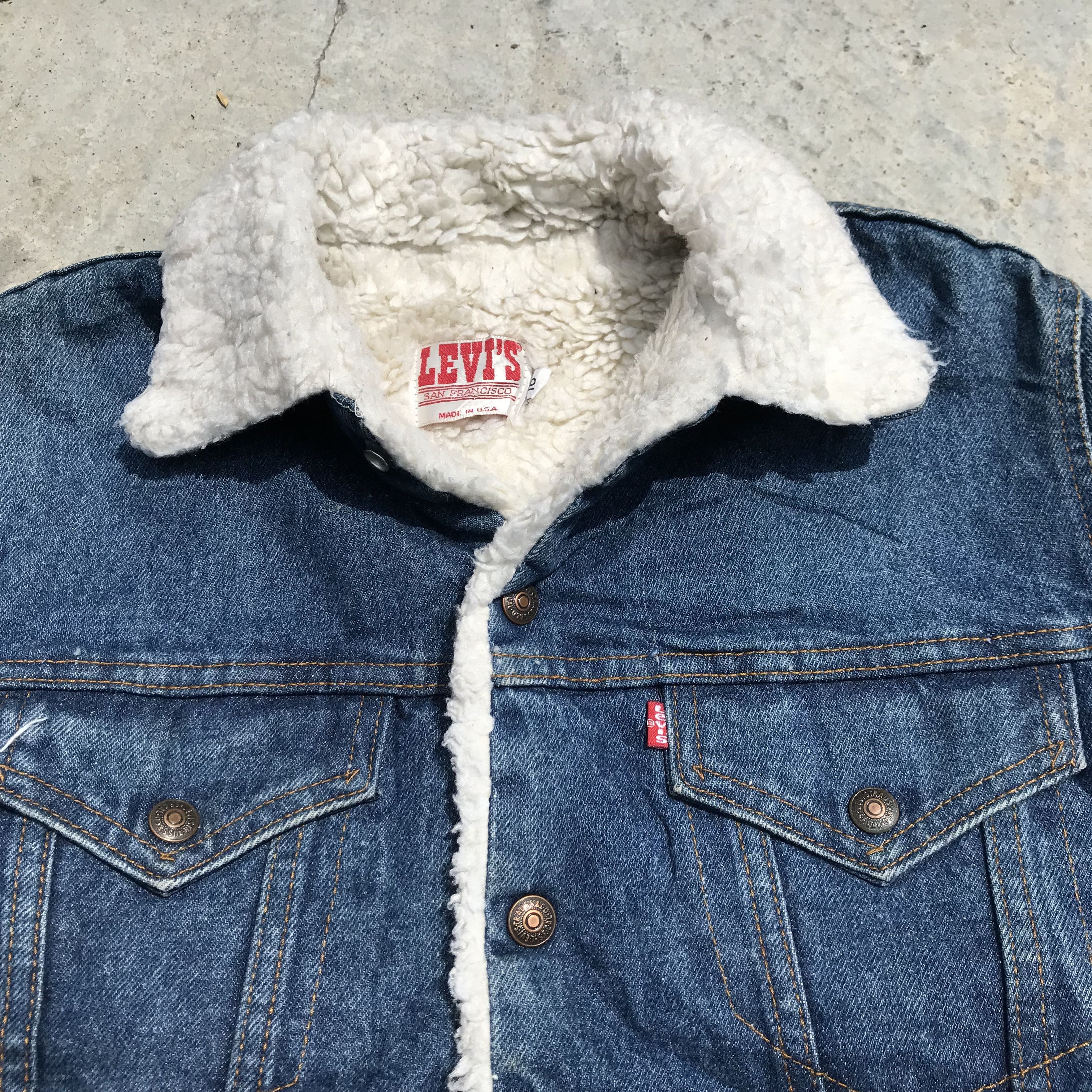 Levi's Vintage 90s Levis Classic Sherpa lined Jeans Trucker Jacket Size US M / EU 48-50 / 2 - 4 Thumbnail