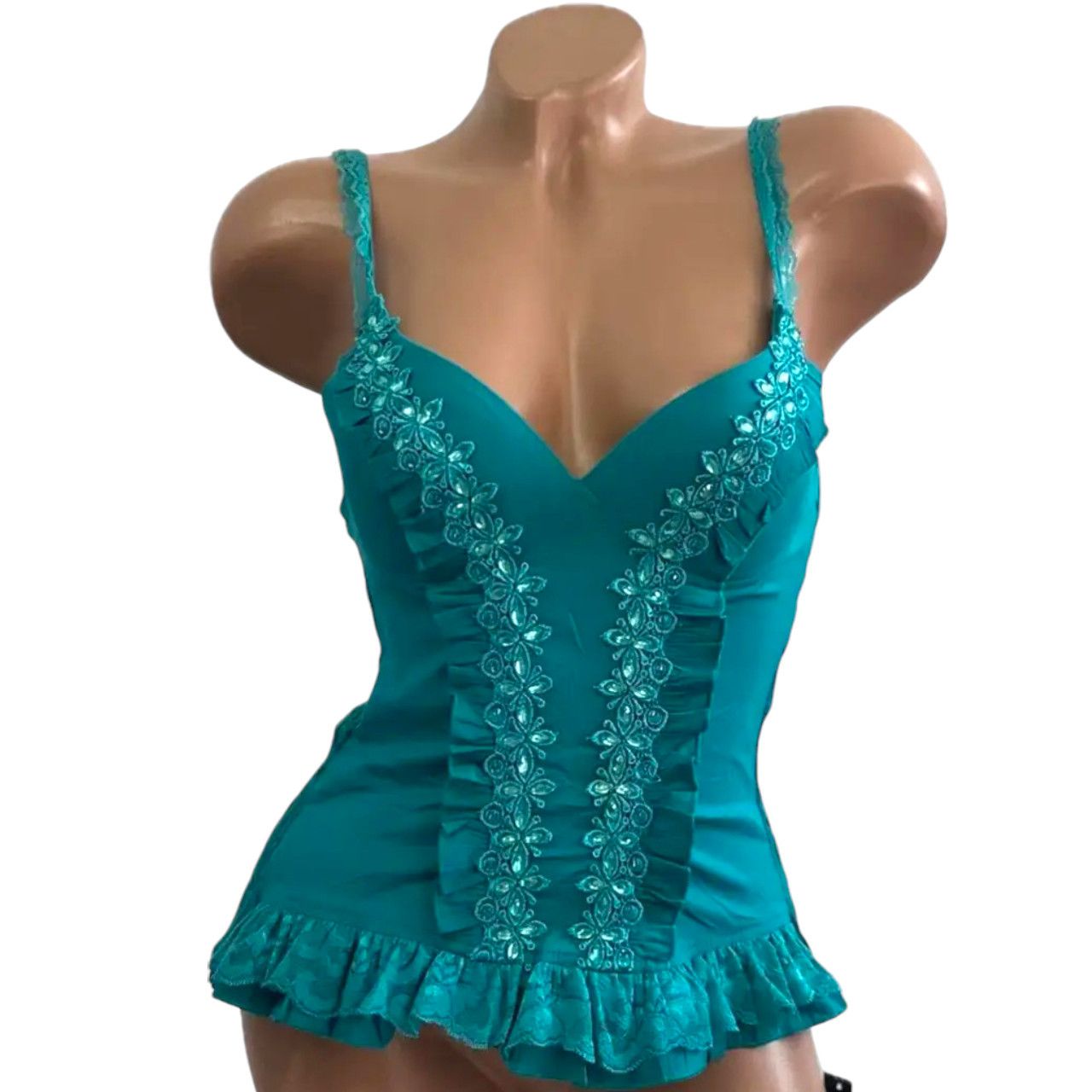 Japanese Brand Ruffled camisole sz S Corset Bustier Size S / US 4 / IT 40 - 7 Thumbnail