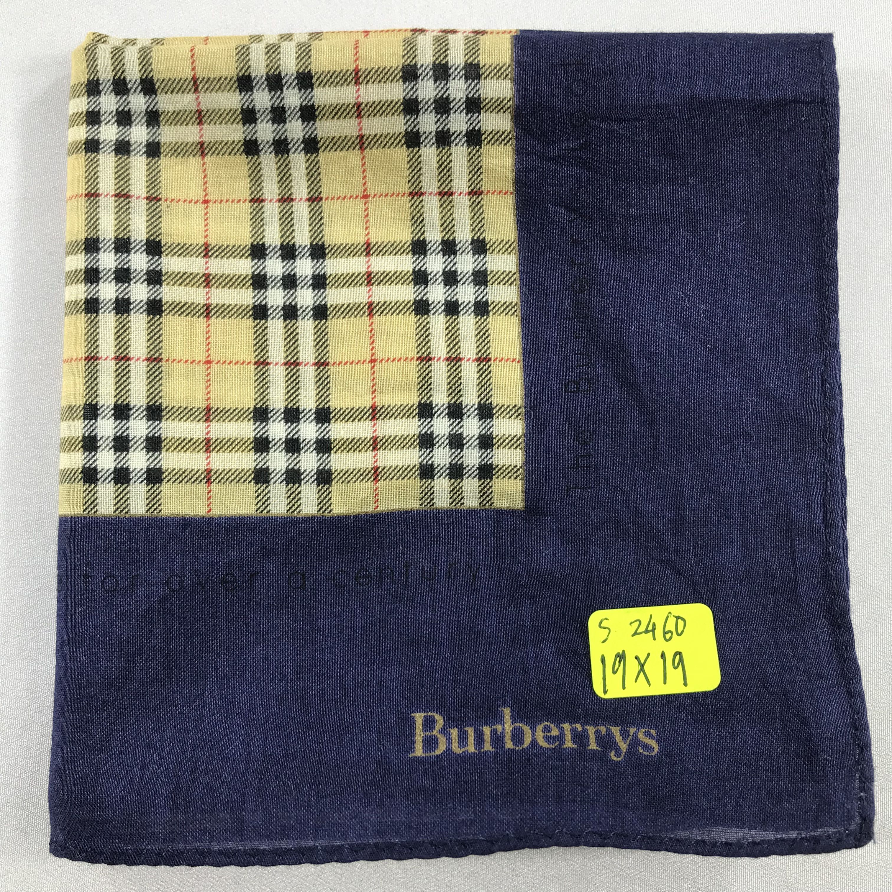Burberry × Vintage Burberry Bandana / Handkerchief / Neckerchief - S2460 Size ONE SIZE - 5 Thumbnail