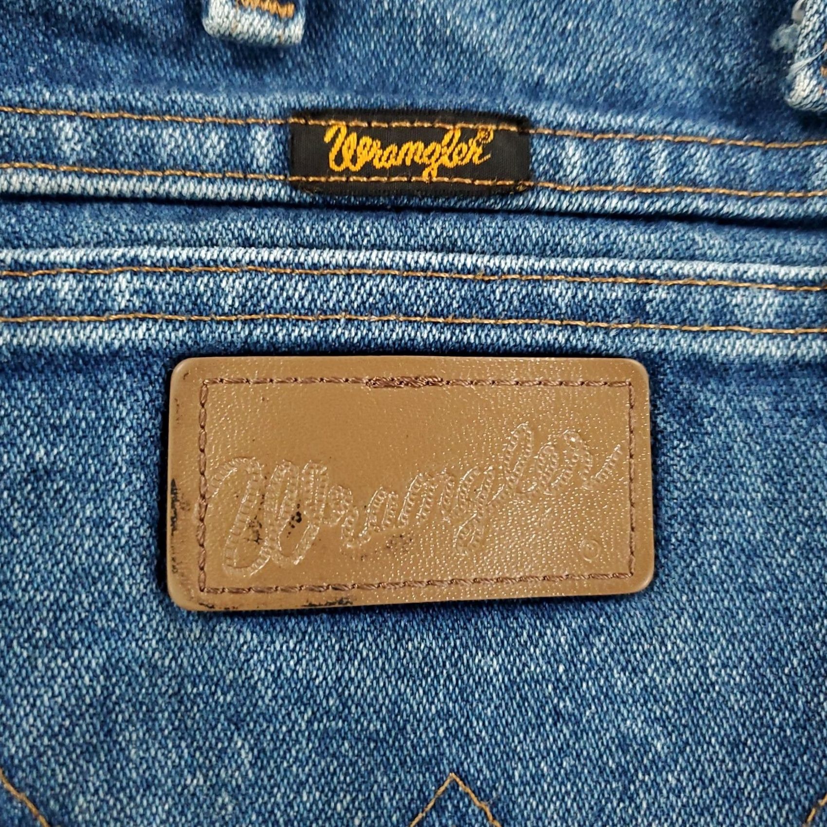 Wrangler Wrangler Cowboy Cut Jeans Slim 34x31 Mens 936 Regular Straight Blue Denim 5-Pocket USA 90s Southwestern 936PWD Size US 34 / EU 50 - 8 Thumbnail