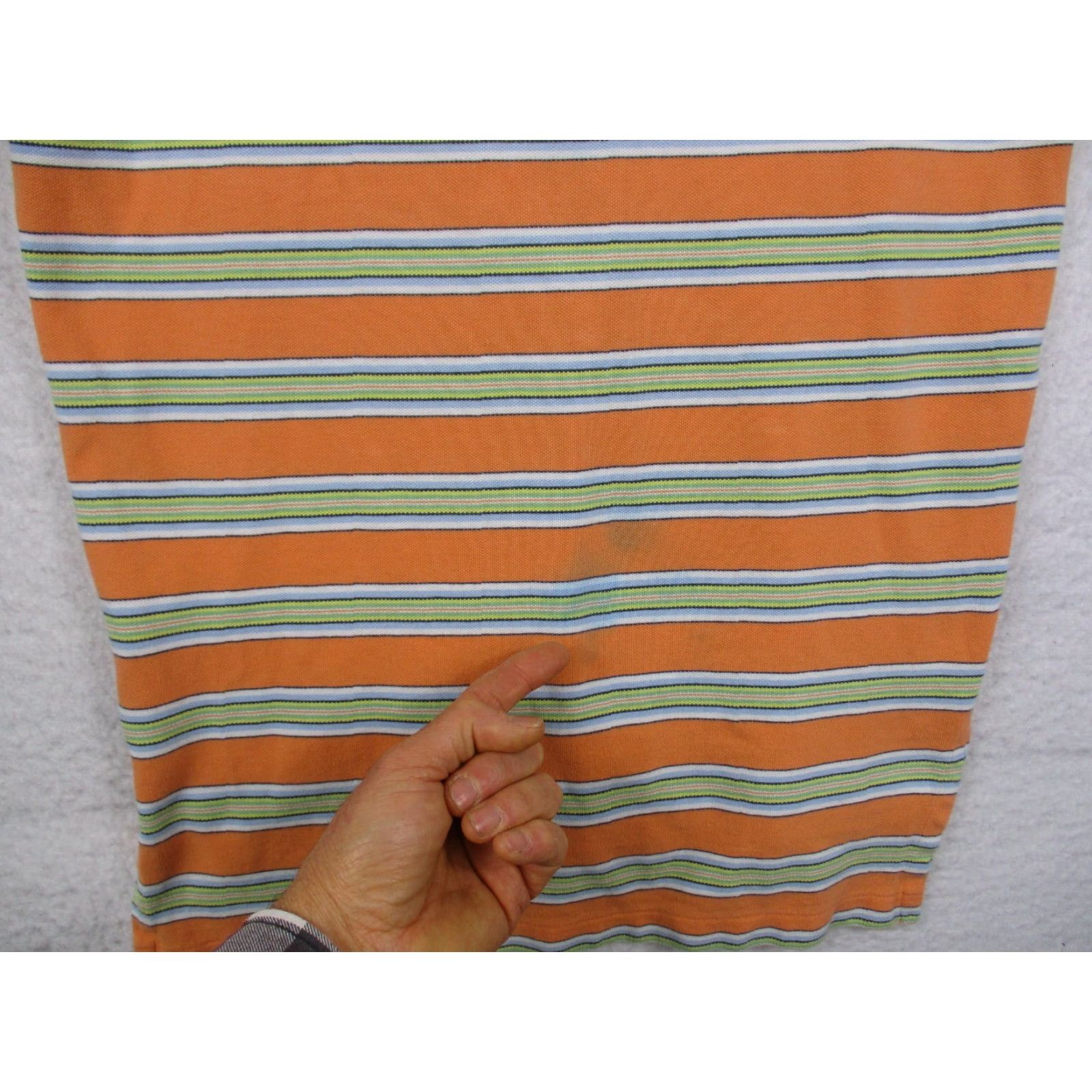 Polo Ralph Lauren Polo Ralph Lauren Shirt Small Men Collared Polo Orange Striped Polo By Ralph Lauren 90s Classic Vintage No? Size US S / EU 44-46 / 1 - 6 Thumbnail