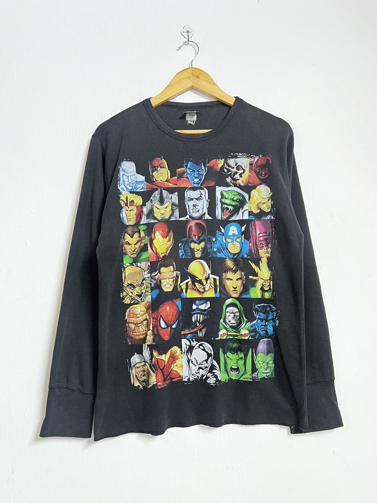Mad Engine × Marvel Comics × Vintage 🔥HOT DROPS🔥RARE MAD ENGINE MARVEL SUPERHERO BIG PRINT Size US L / EU 52-54 / 3 - 2 Thumbnail