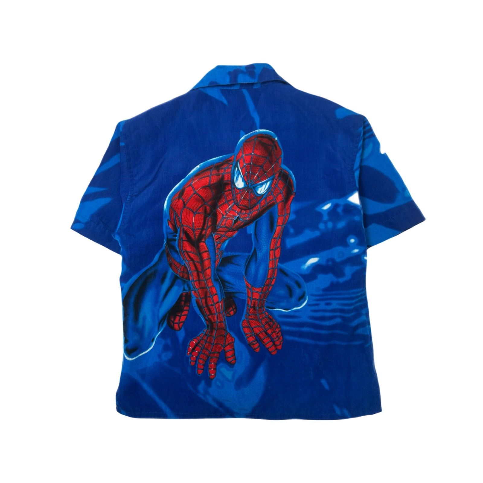 Marvel Comics 2002 Marvel Spider-Man Button Up Shirt Youth M Size US XXS / EU 40 - 2 Thumbnail