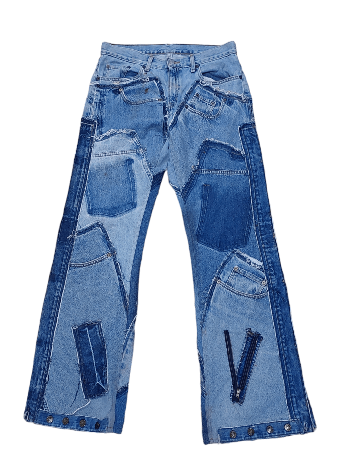 Levi's Vintage Clothing Levis custom Multi pocket Patchworks Jeans Size 31 Size US 31 - 1 Thumbnail