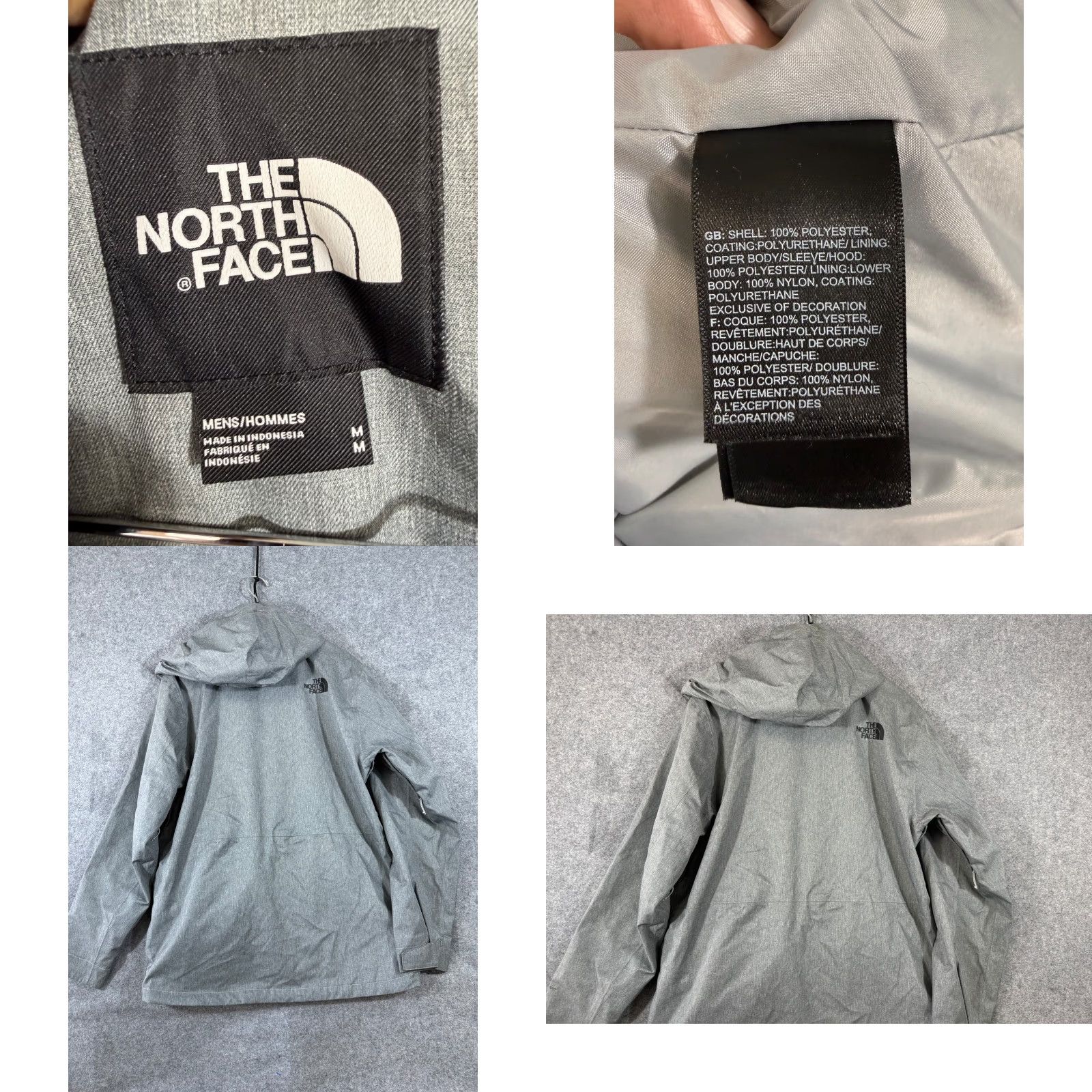 The North Face The North Face Hooded Jacket Mens M Gray Full Zip Clement Tri Climate Dryvent Lined Outdoor Utility Pockets Jacket Size US M / EU 48-50 / 2 - 8 Thumbnail