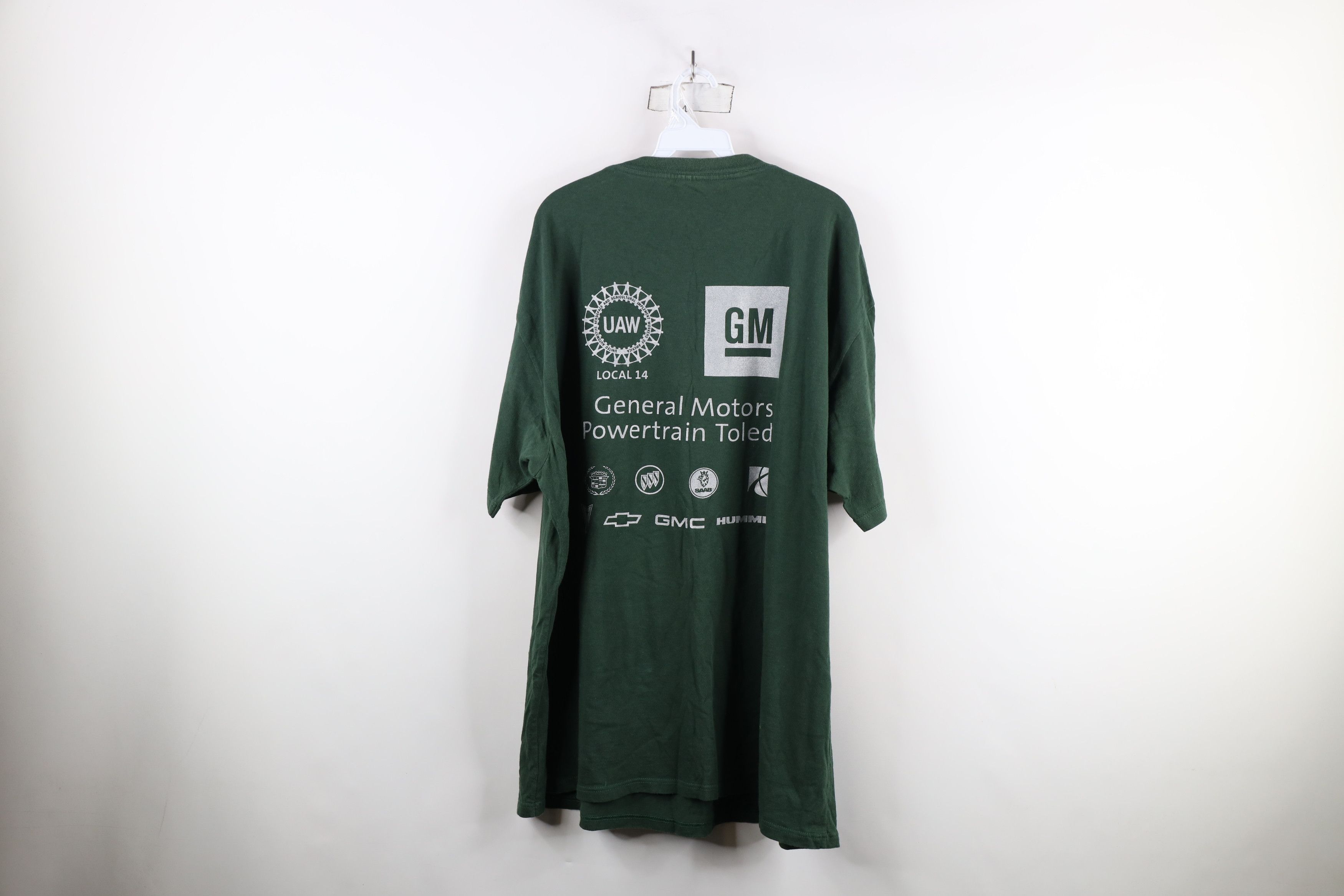 Vintage Vintage 90s Y2K Union Made Motors UAW Powertrain T-Shirt USA Size US XXL / EU 58 / 5 - 11 Thumbnail