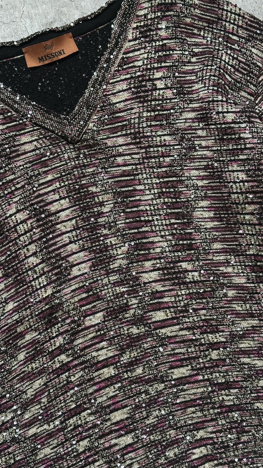 Missoni Women's Missoni V Neck Pullover Size L / US 10 / IT 46 - 7 Thumbnail
