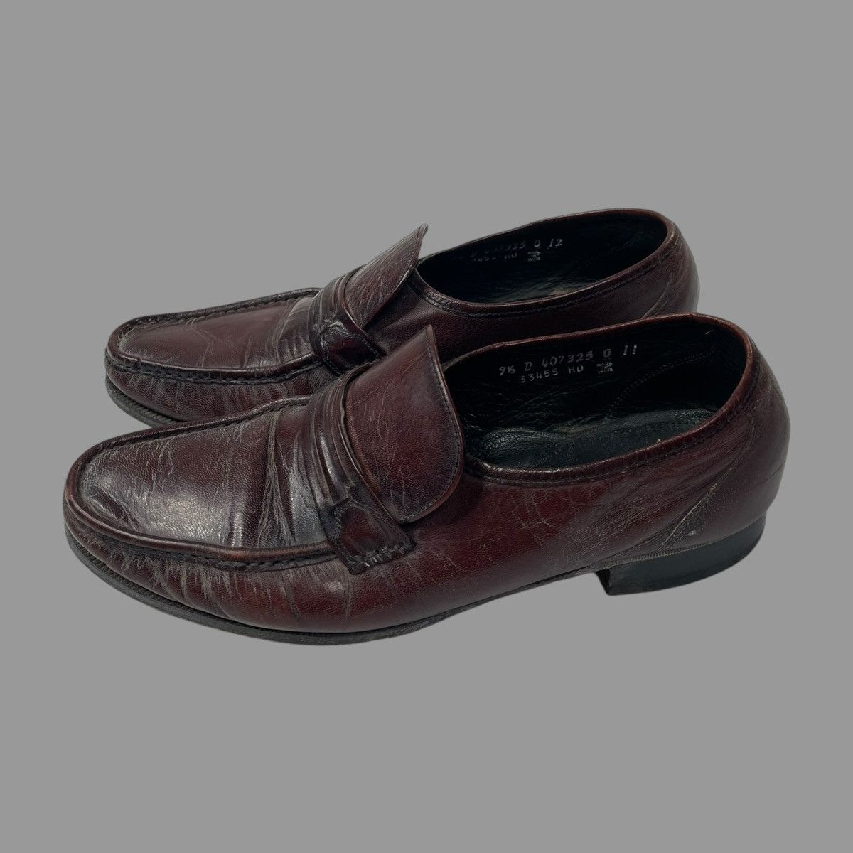 Vintage Vintage 90s slip on leather loafers Size US 9.5 / EU 42-43 - 3 Thumbnail