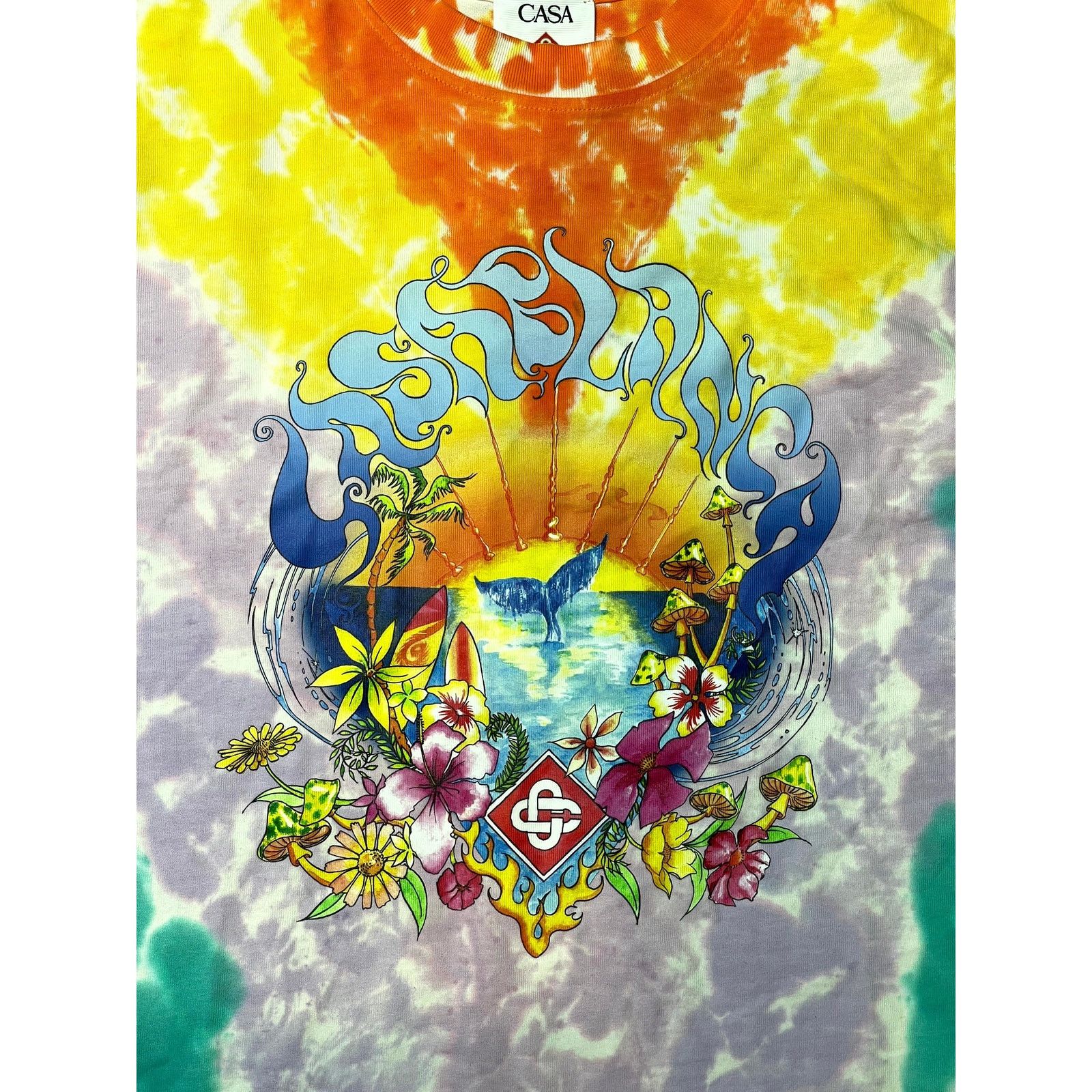 Casablanca Casablanca Surf Trip Tie Dye Multicolor Tee Size US M / EU 48-50 / 2 - 3 Thumbnail