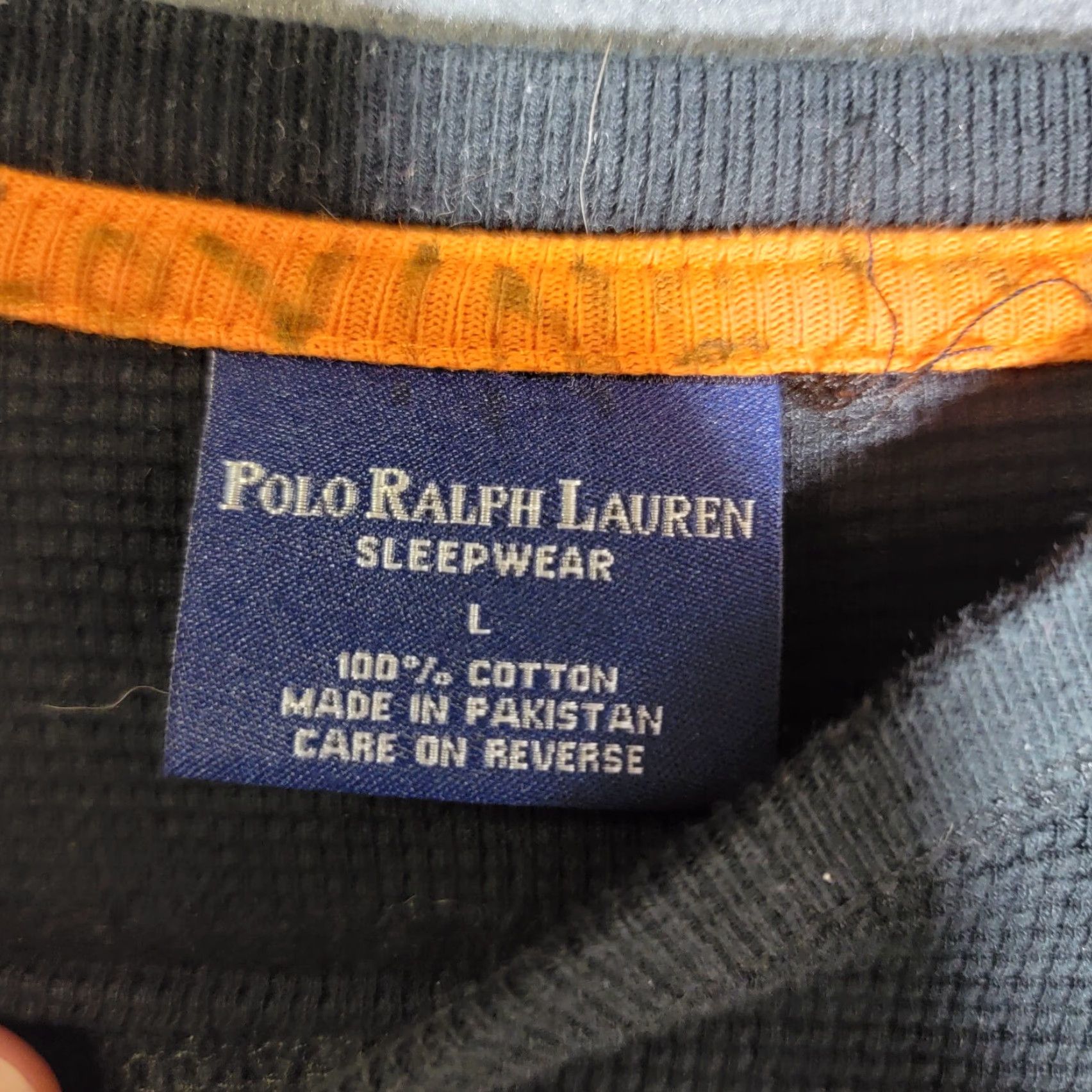 Polo Ralph Lauren POLO Ralph Lauren Sleepwear Mens Large Long Sleeve Pullover Shirt Black Thermal Size US L / EU 52-54 / 3 - 2 Thumbnail