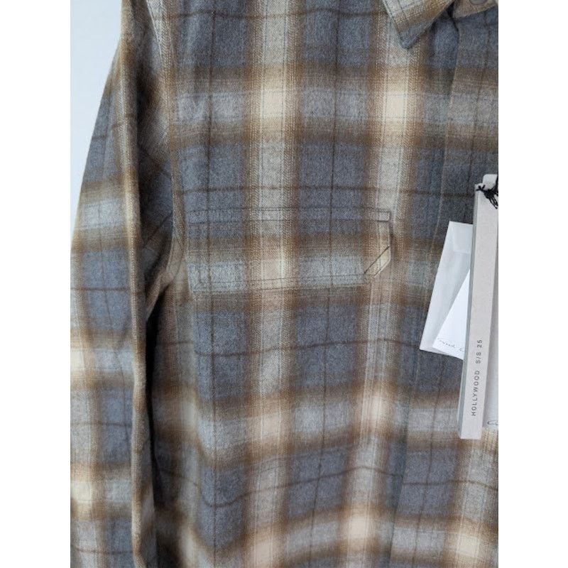 Rick Owens o1rshd1 Plaid Cotton Outershirt in Grey Size US M / EU 48-50 / 2 - 8 Thumbnail