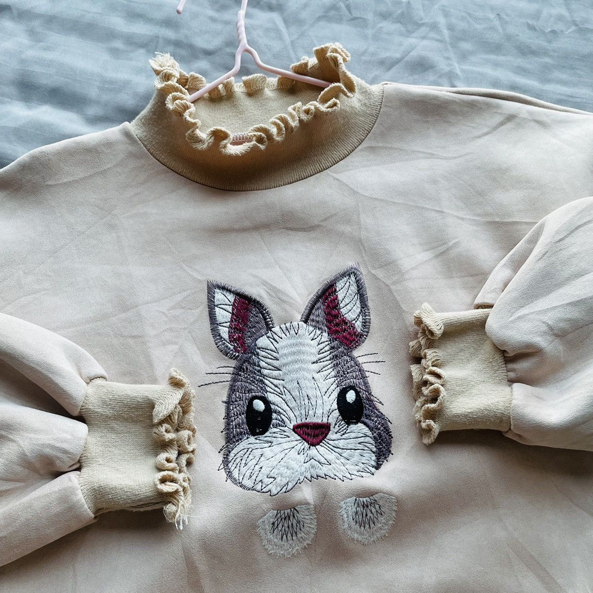Beauty Beast × If Six Was Nine Japanese Ruffles Ribs Boxy Fits Crewneck Size M / US 6-8 / IT 42-44 - 1 Thumbnail